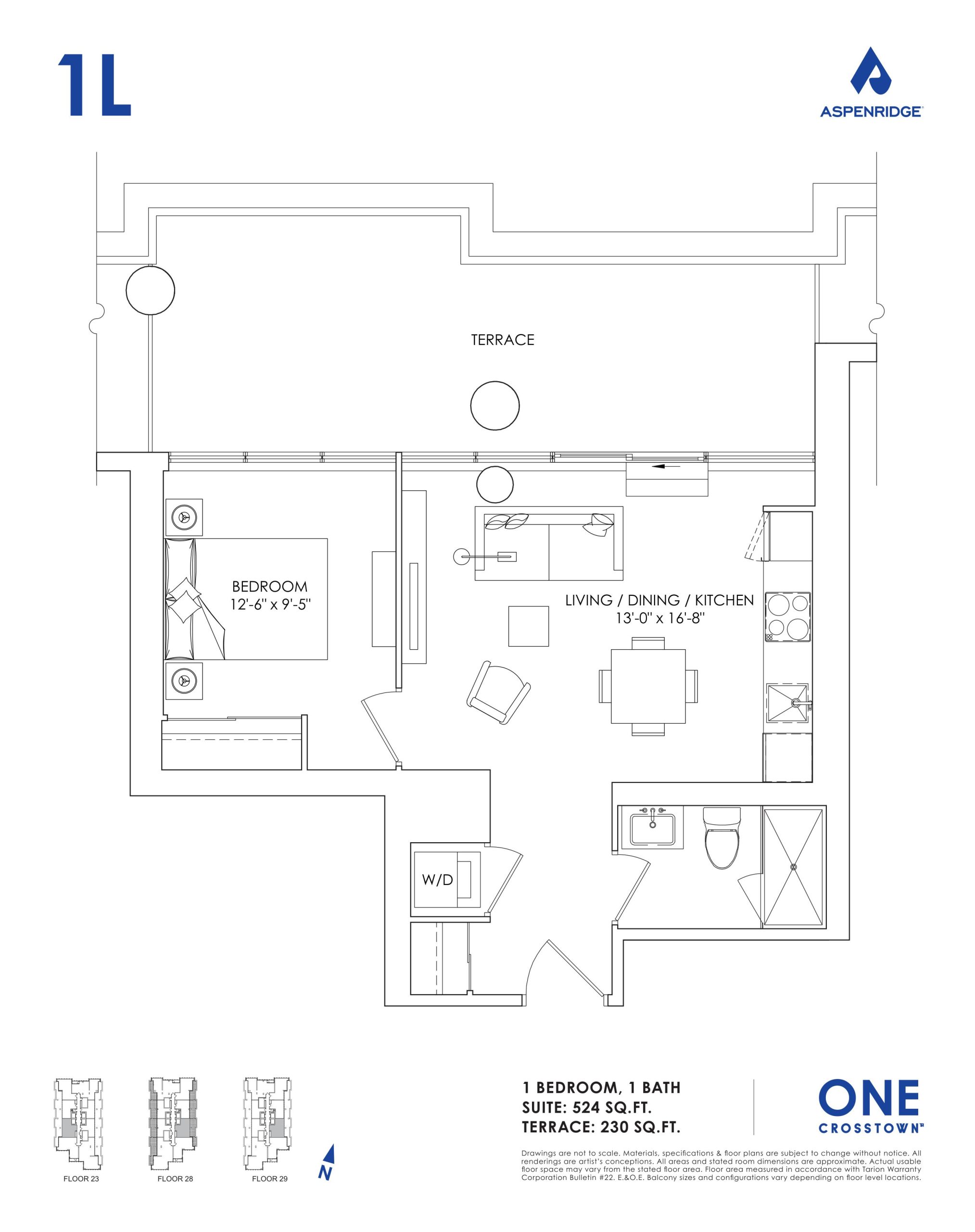 1L floor plan