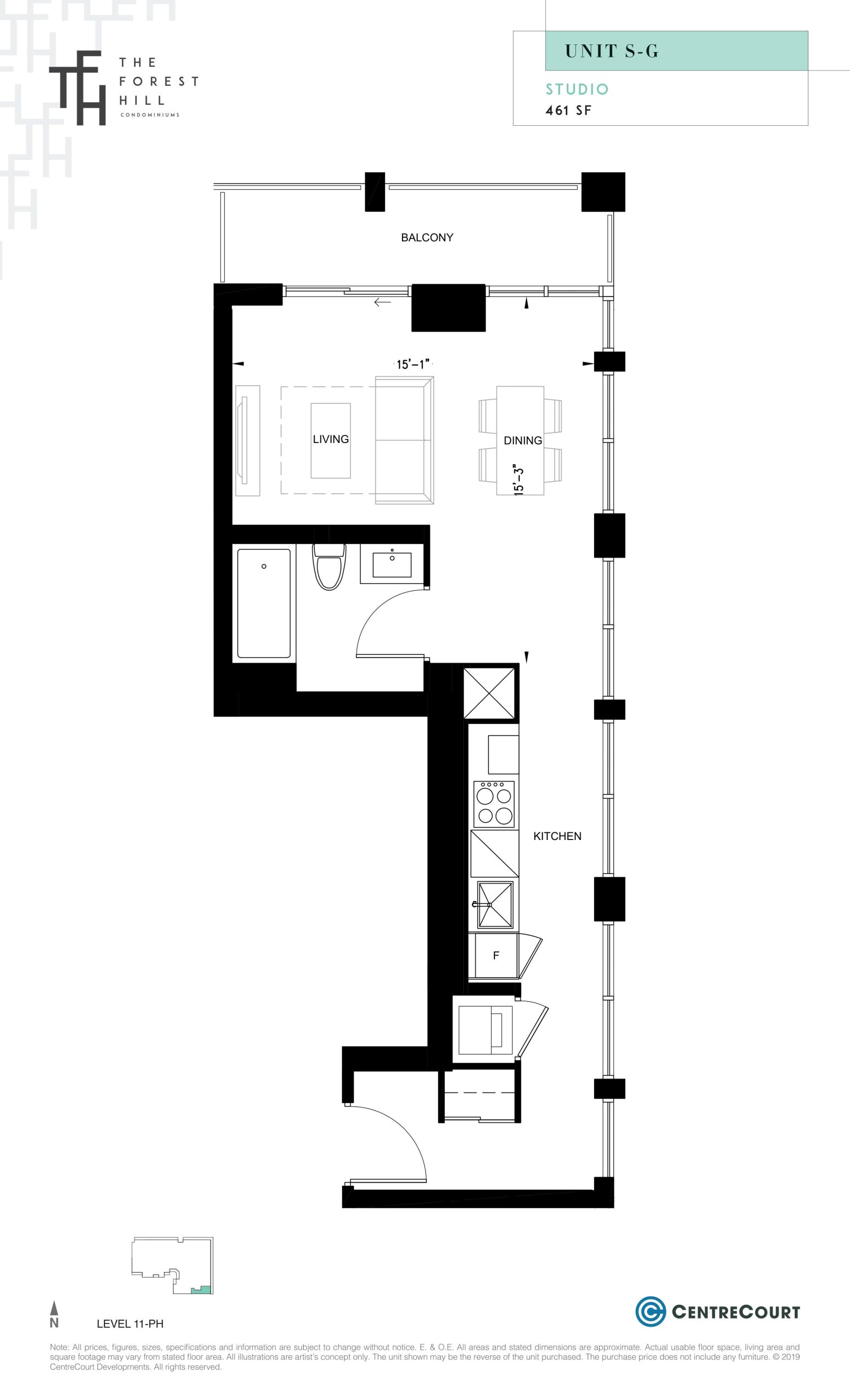 Unit S-G floor plan