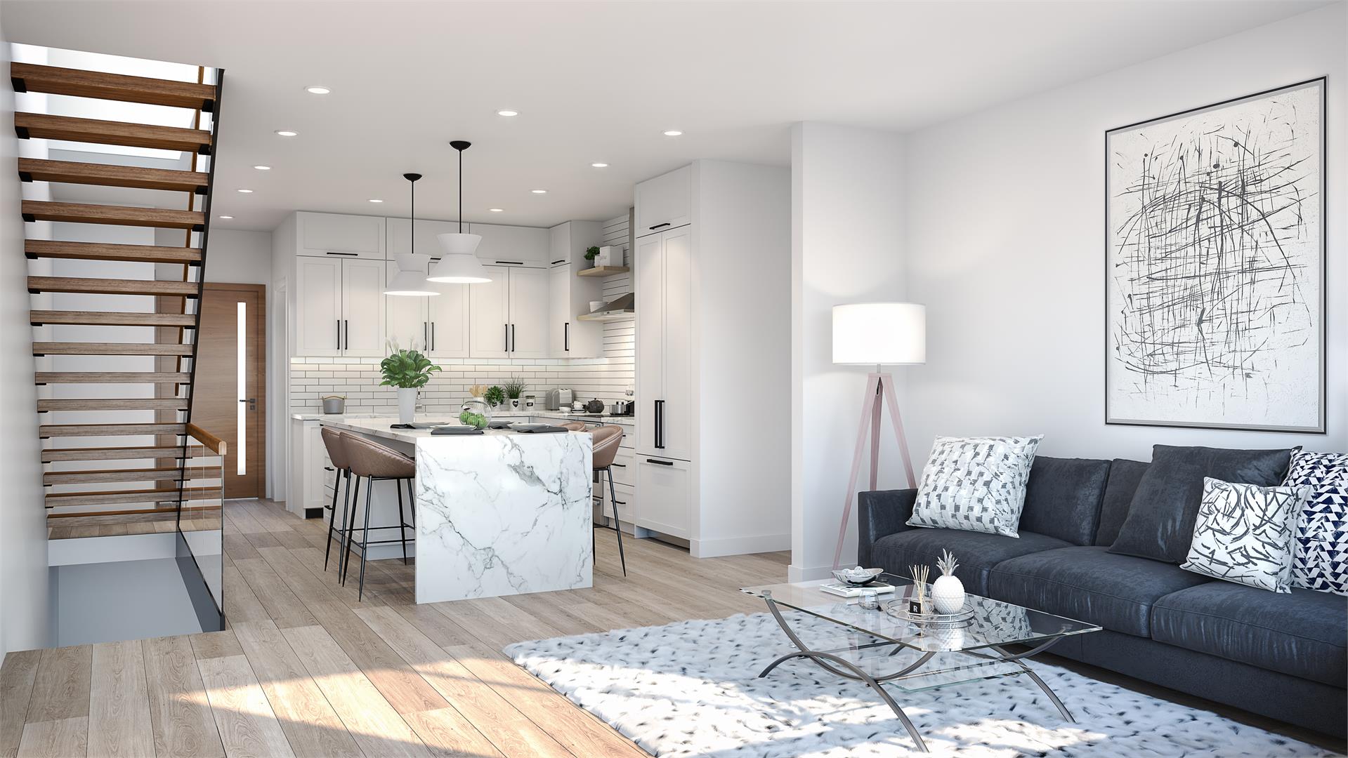 Glendor Towns in Burlington — rendering 3