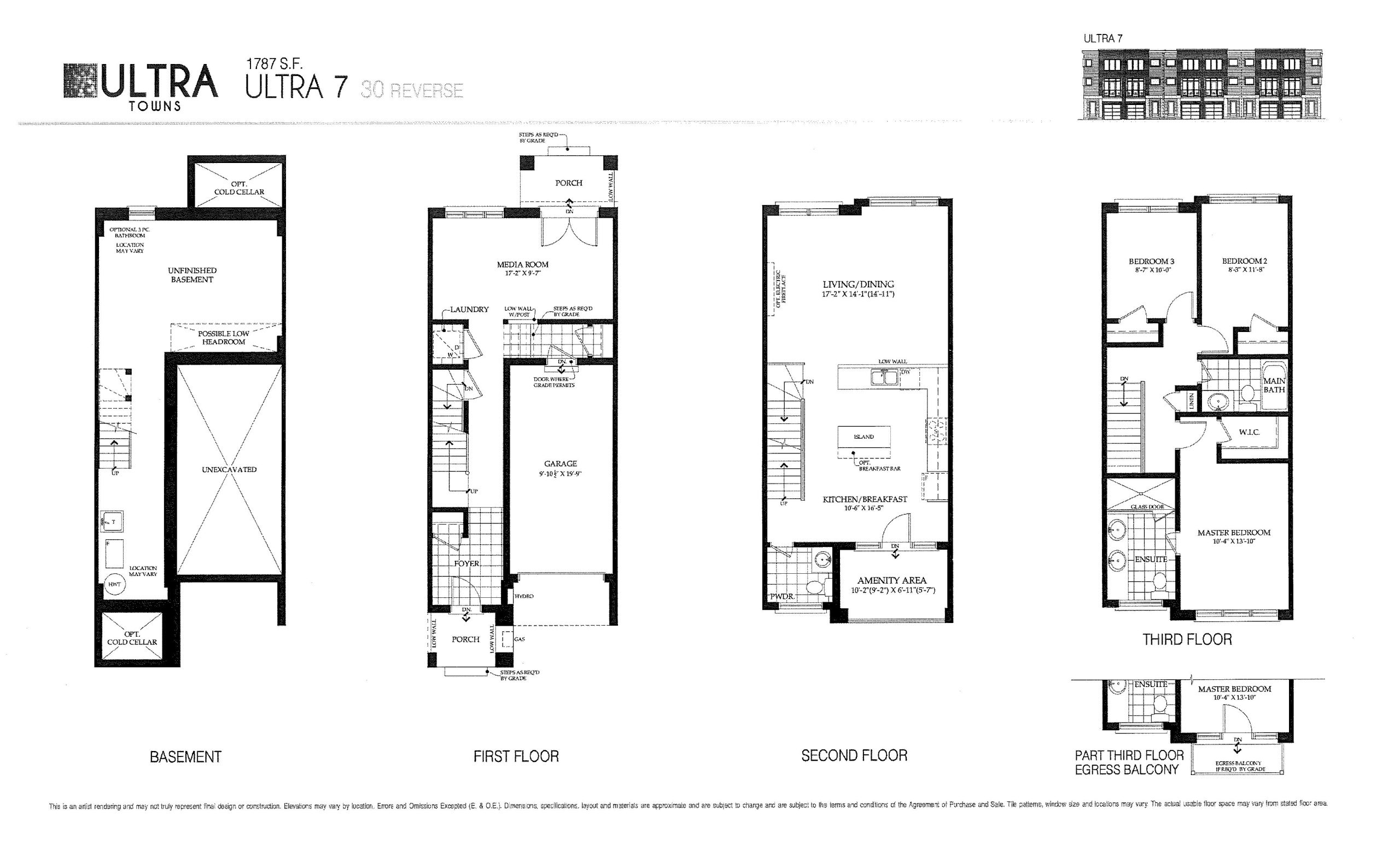 Ultra 7 - 1787sf floor plan
