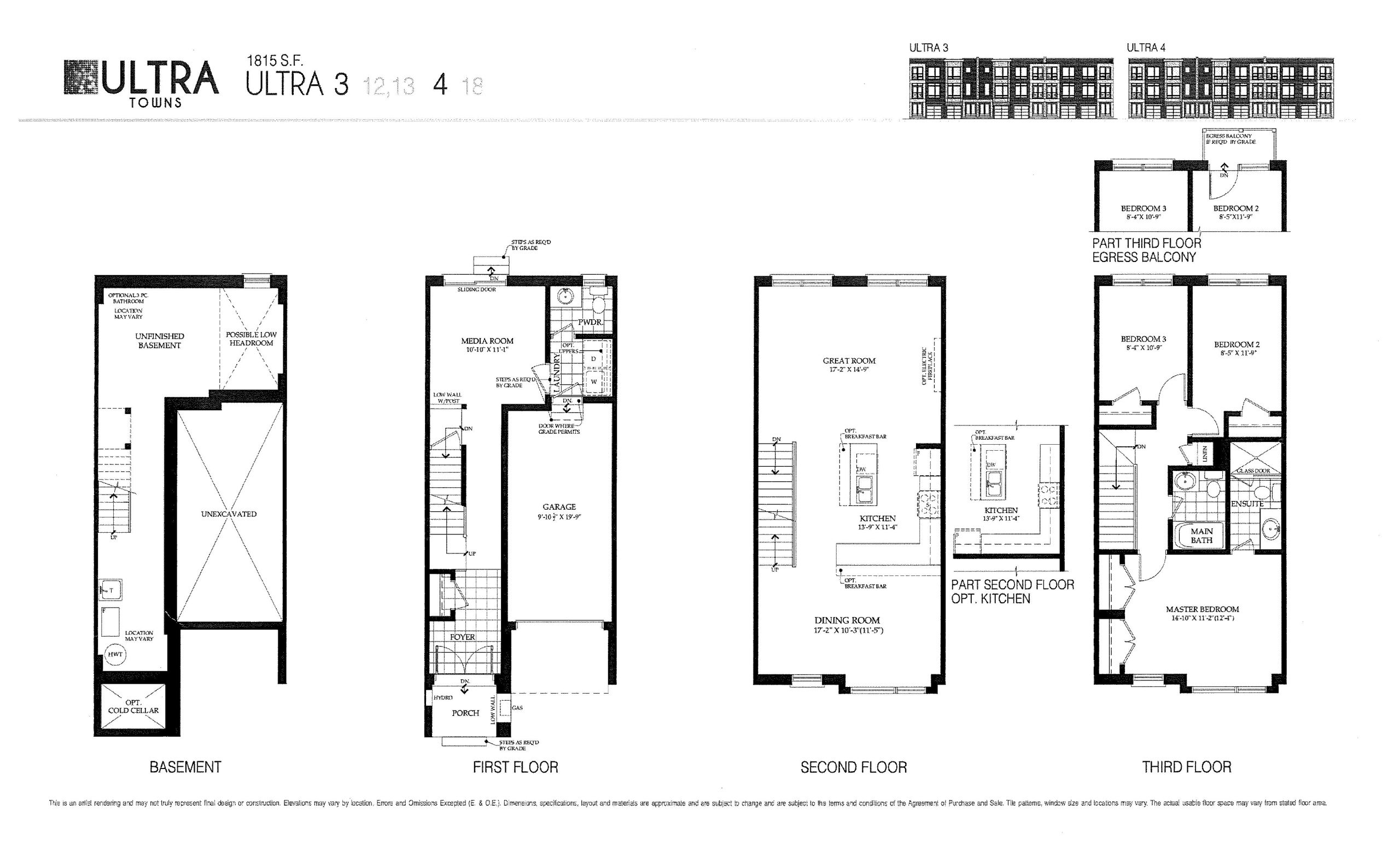 Ultra 3 / 4 floor plan