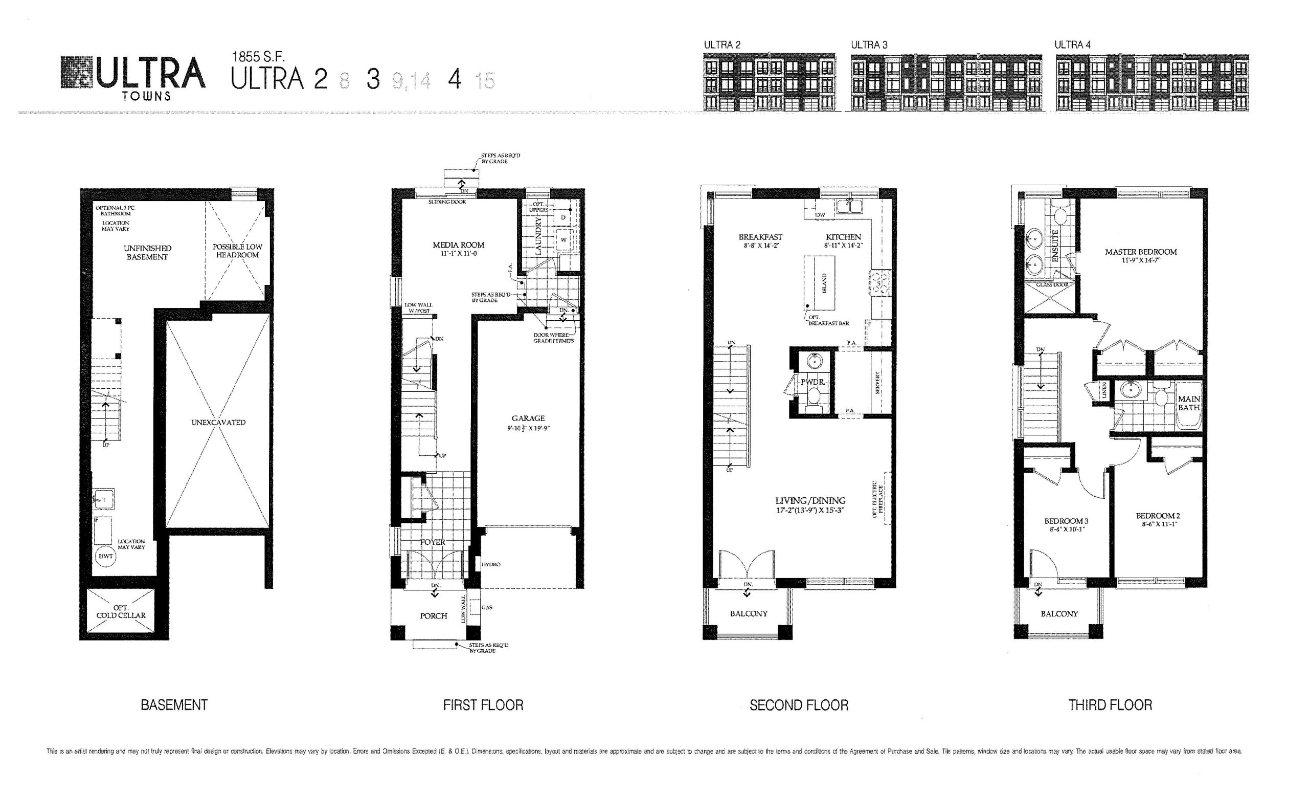 Ultra 2 / 3 / 4 floor plan