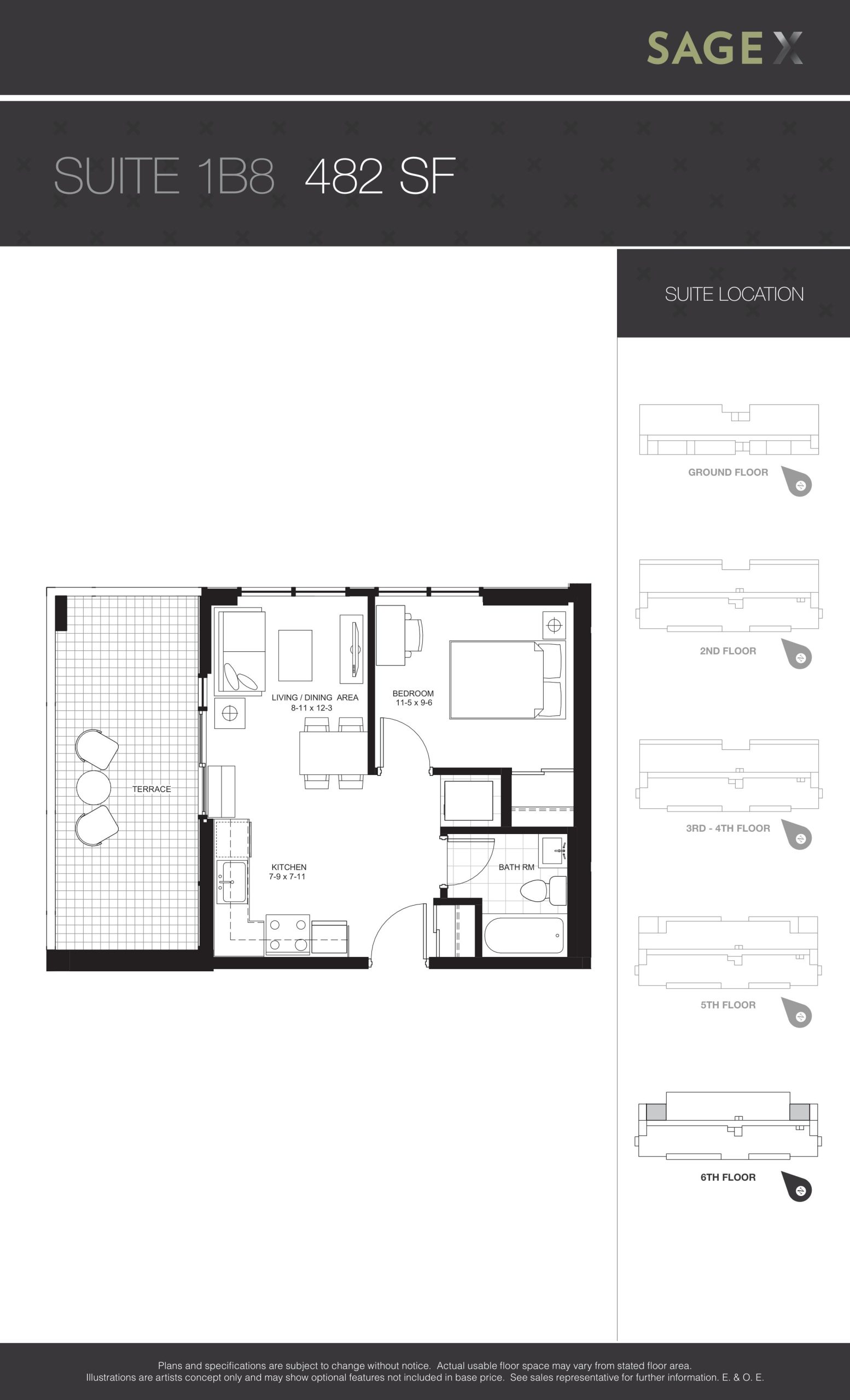 Suite 1B8 floor plan
