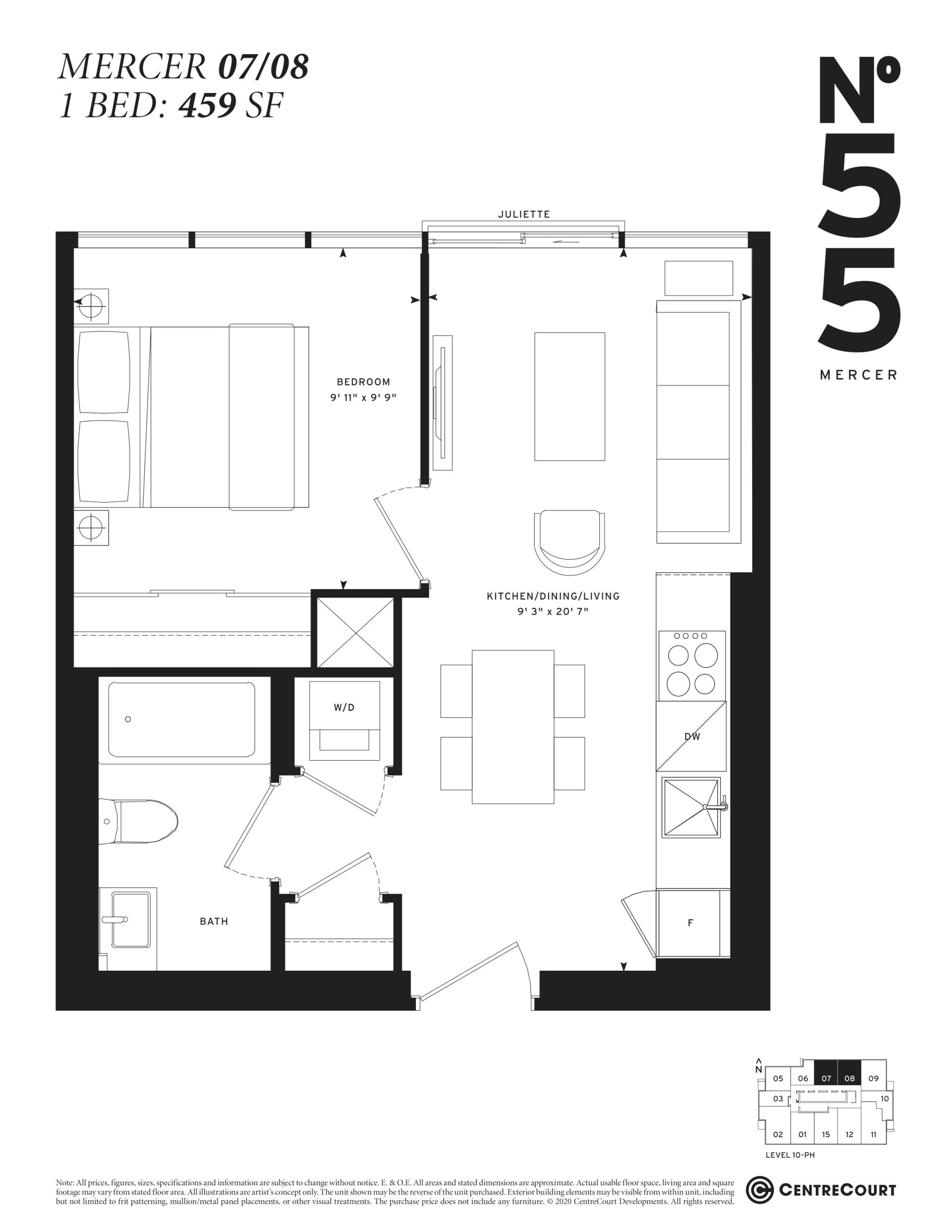 Mercer 07/08 floor plan