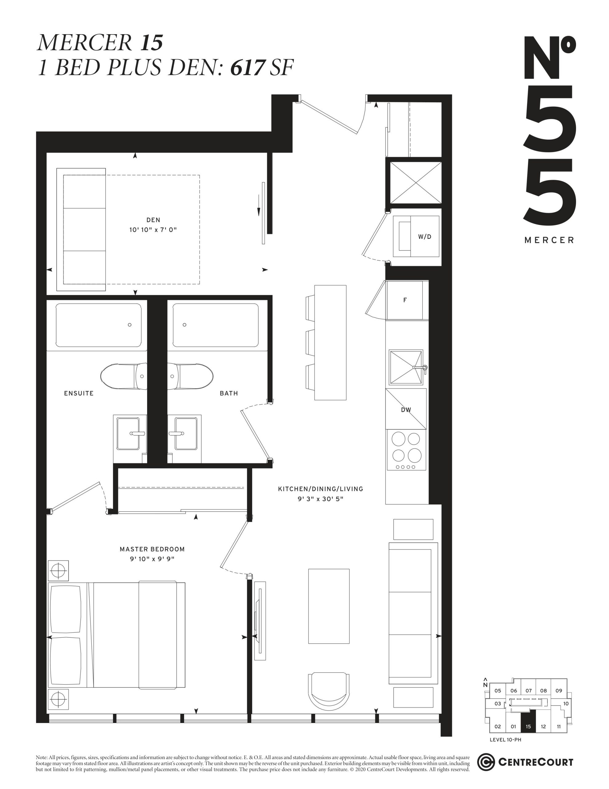 Mercer 15 floor plan