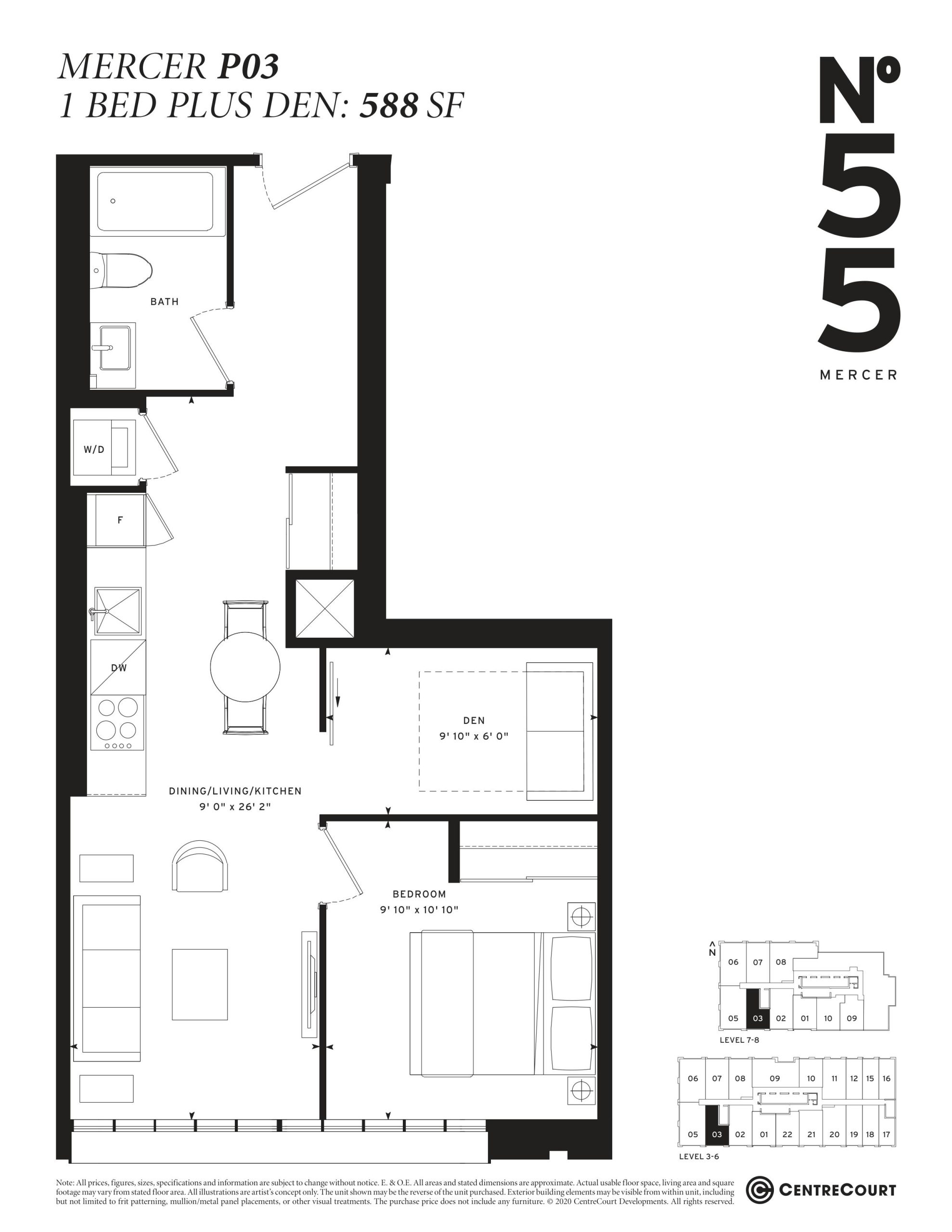 Mercer P03 floor plan