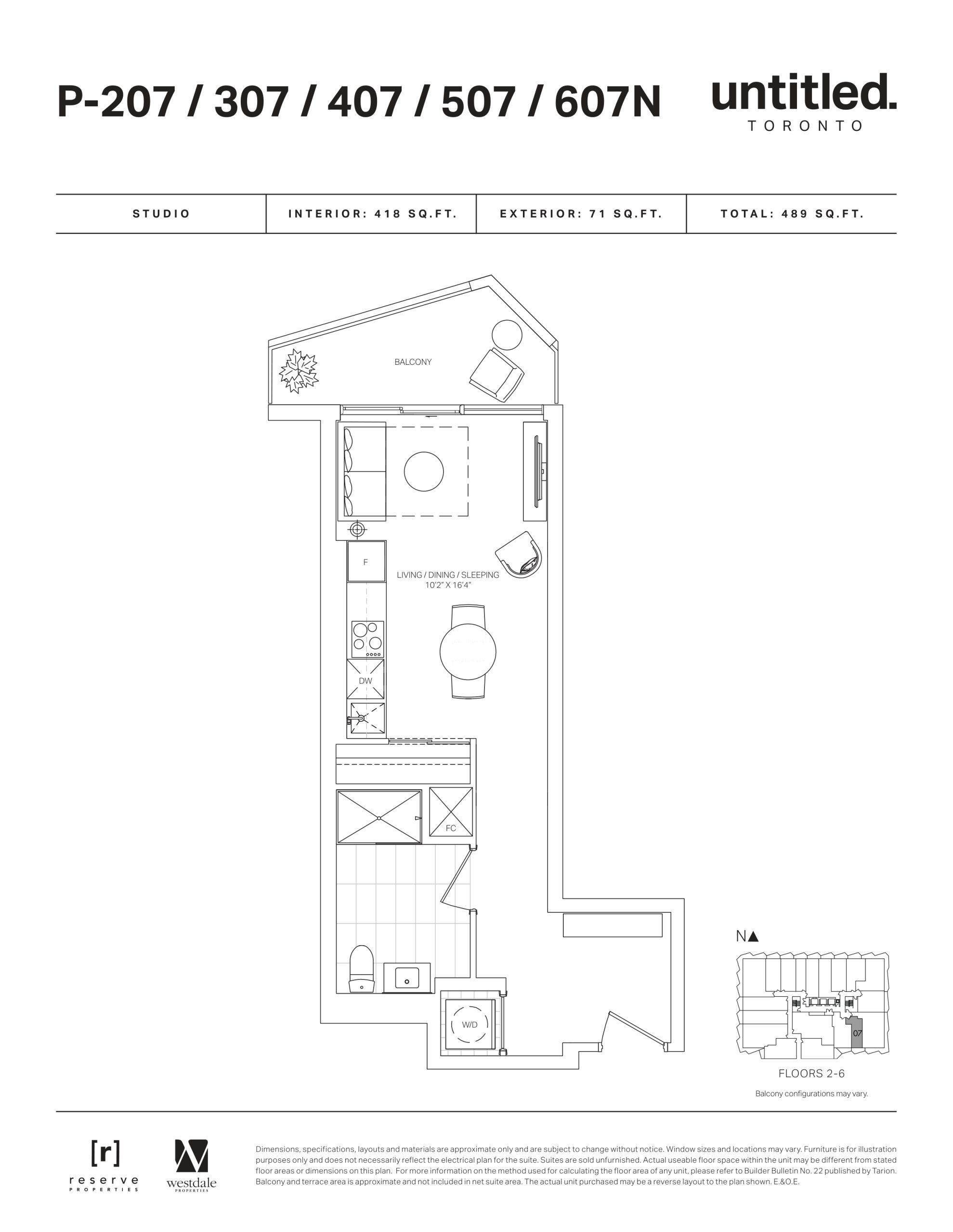 P-207/307/407/507/607N floor plan