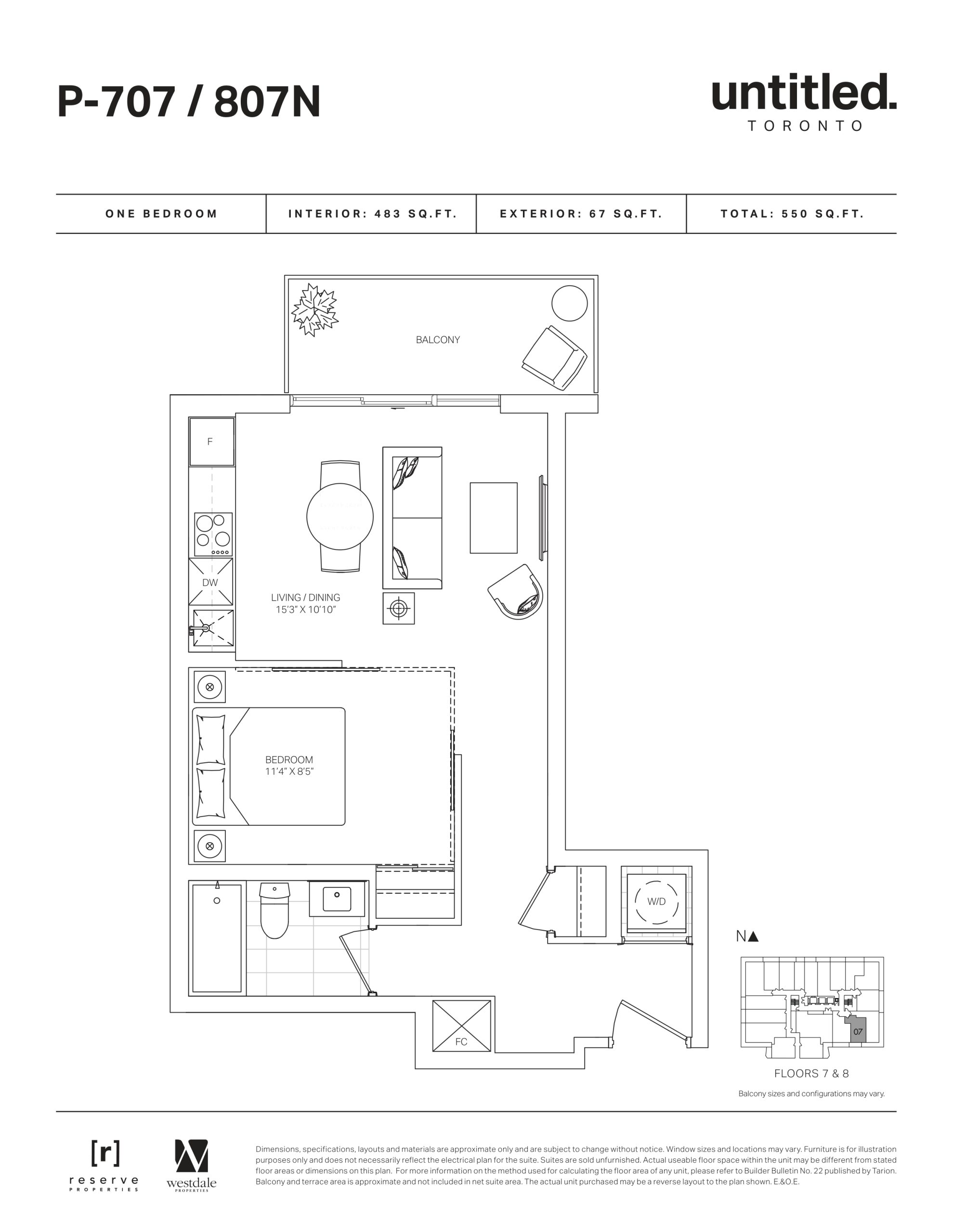 P-707/807N floor plan