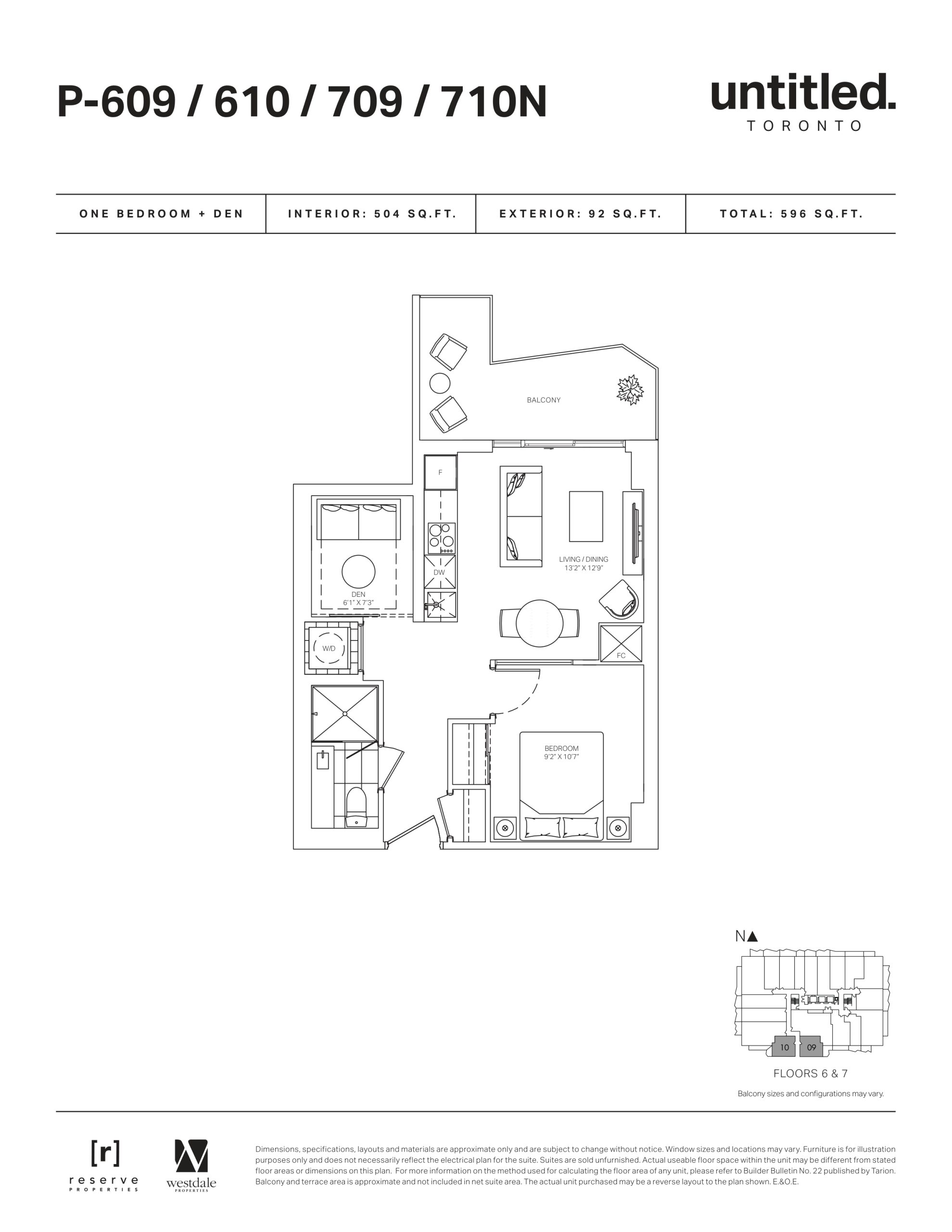 P-609/610/709/710N floor plan