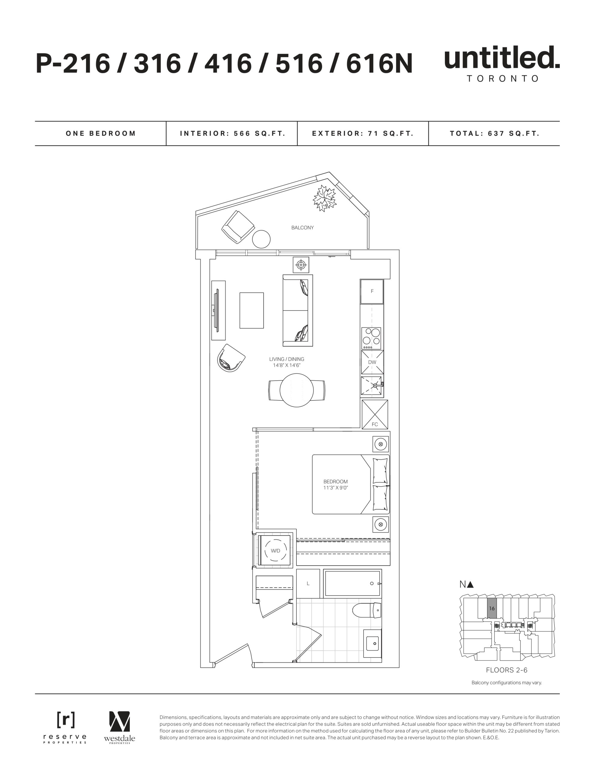 P-216/316/416/516/616N floor plan