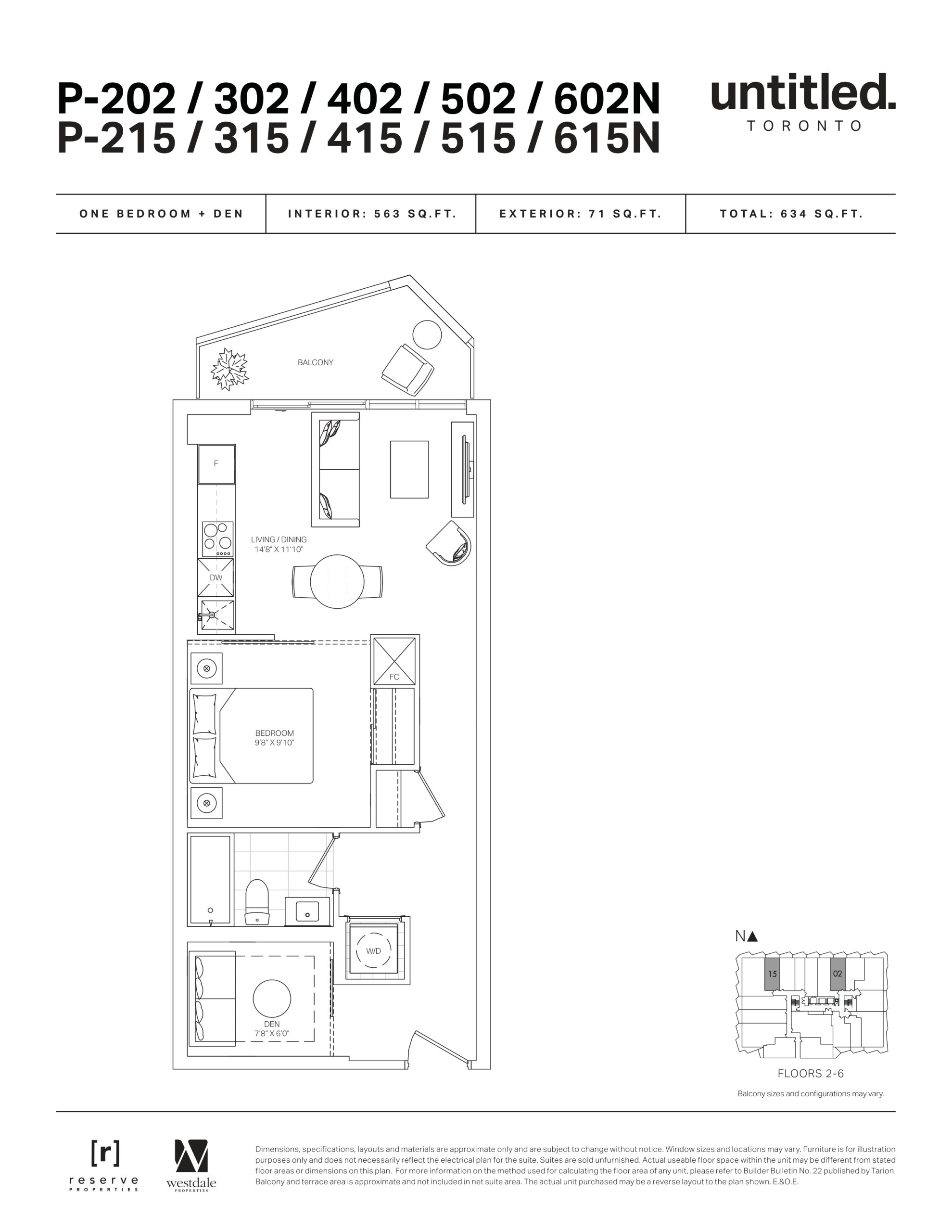 P-202/302/402/502/602N P-215/315/415/515/615N floor plan