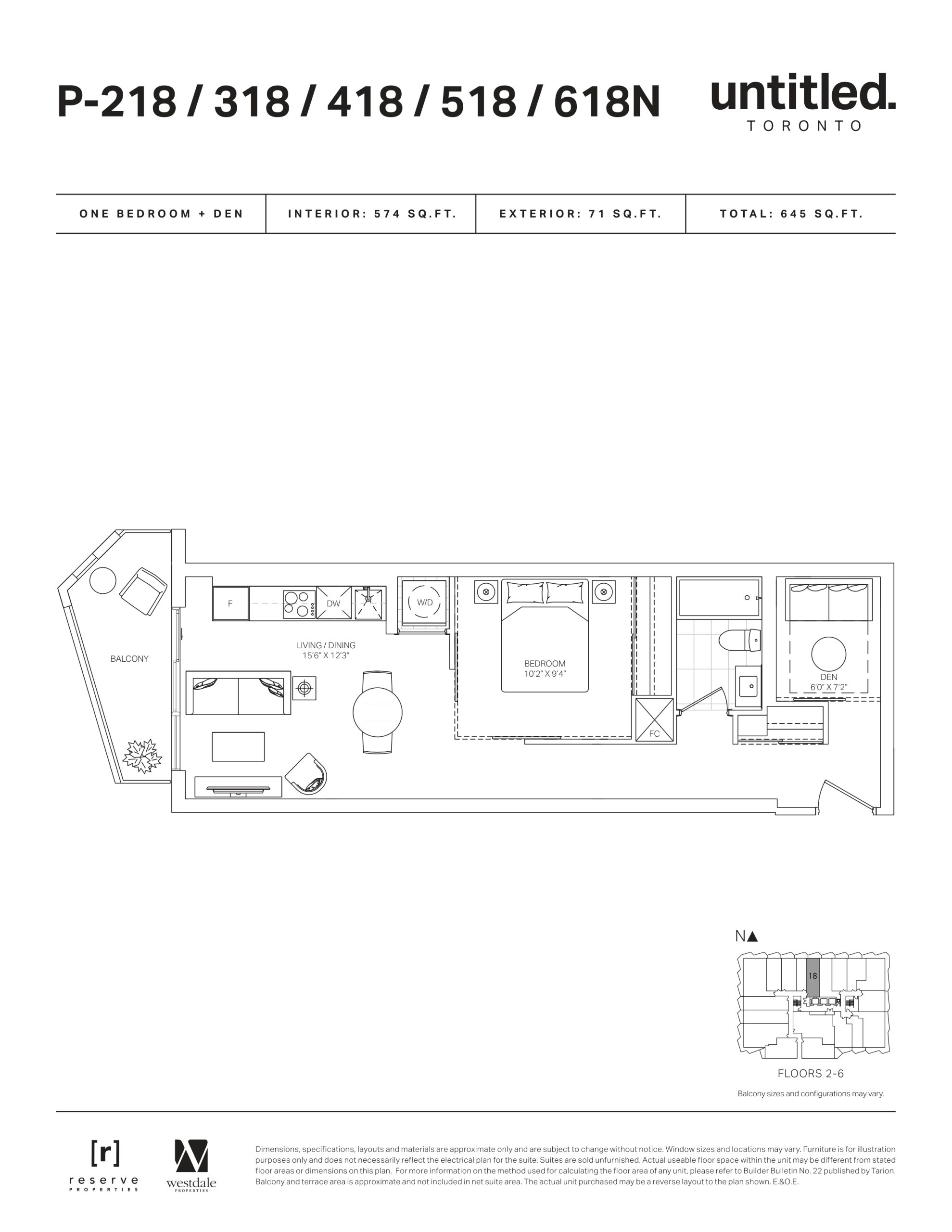 P-218/318/418/518/618N floor plan