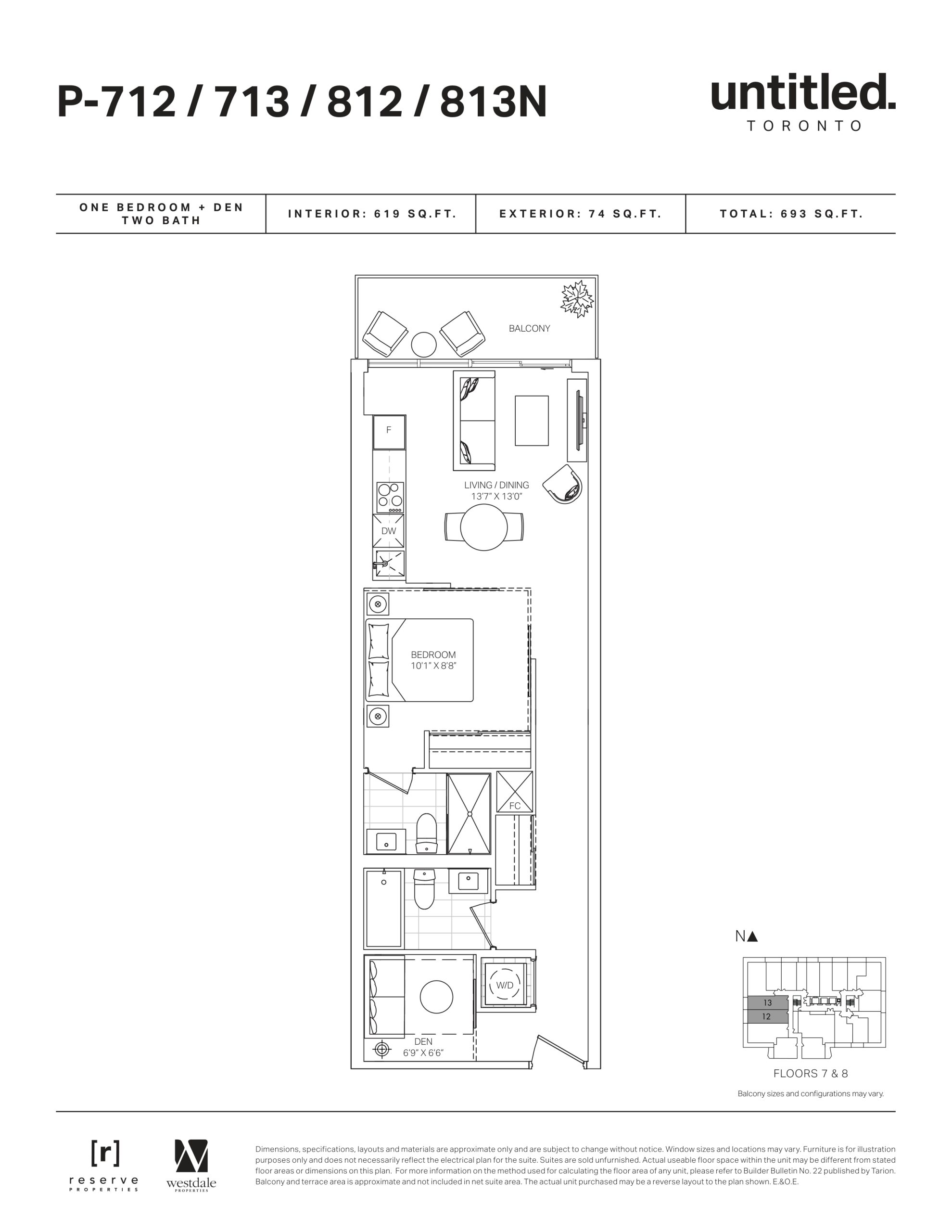 P-712/713/812/813N floor plan