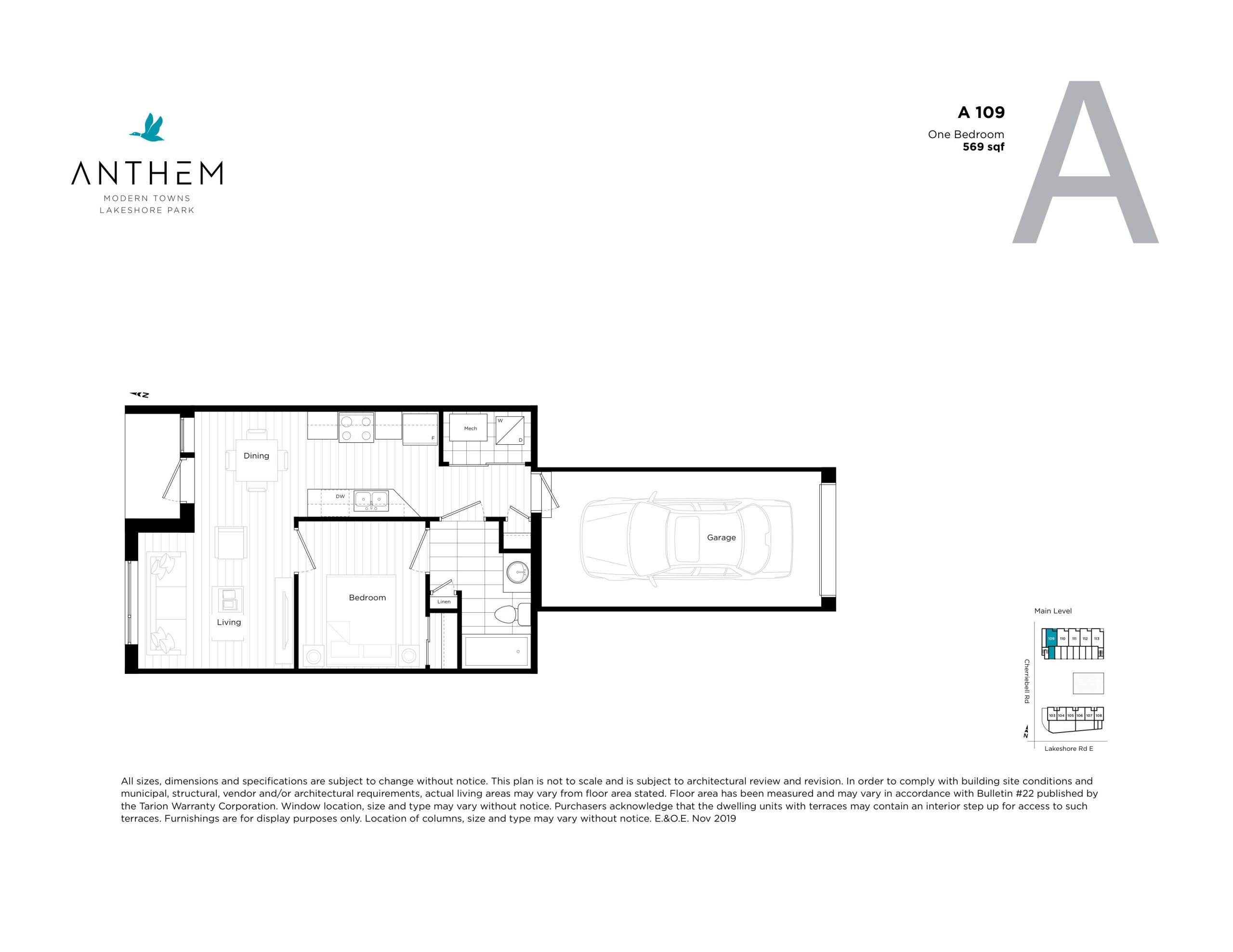 A109 floor plan
