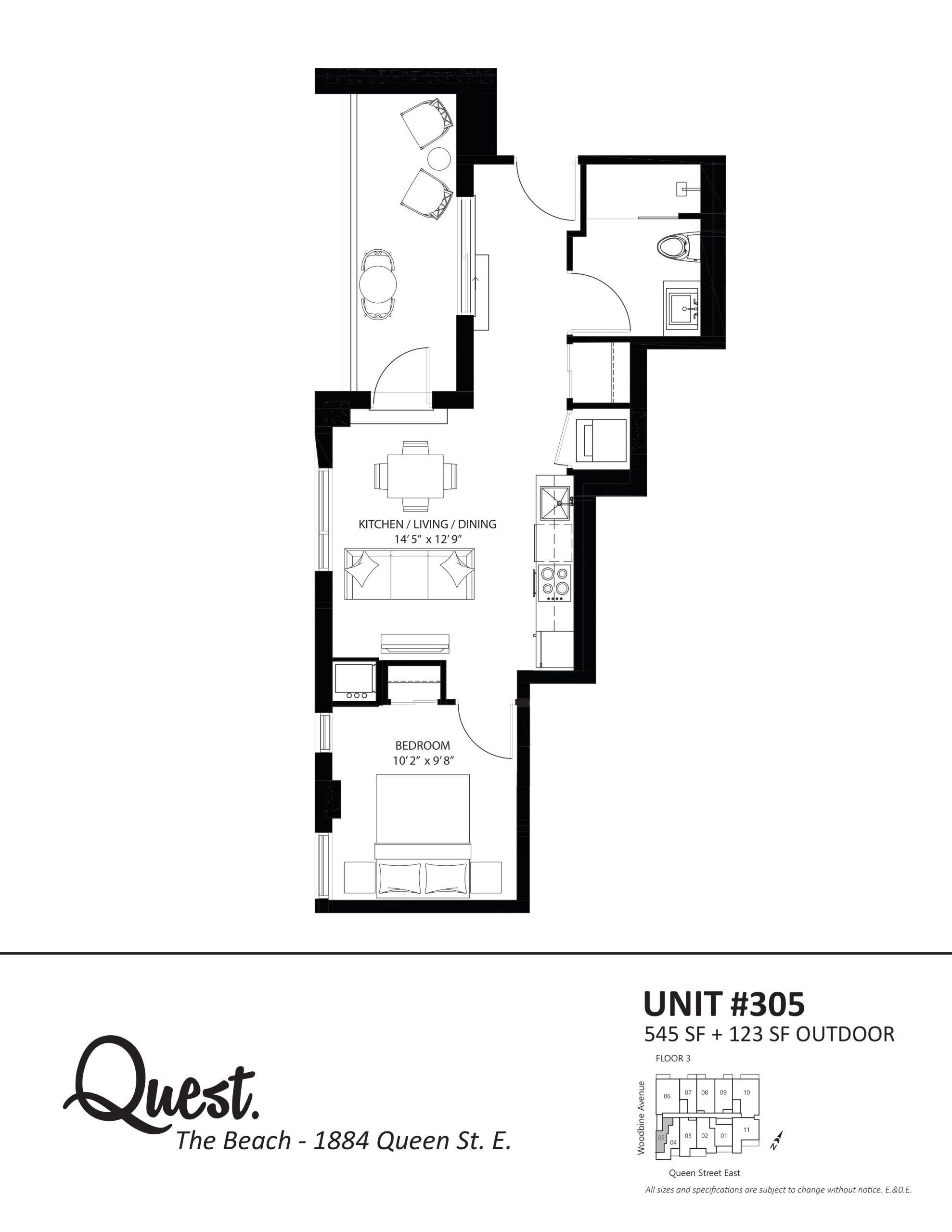Unit 305 floor plan