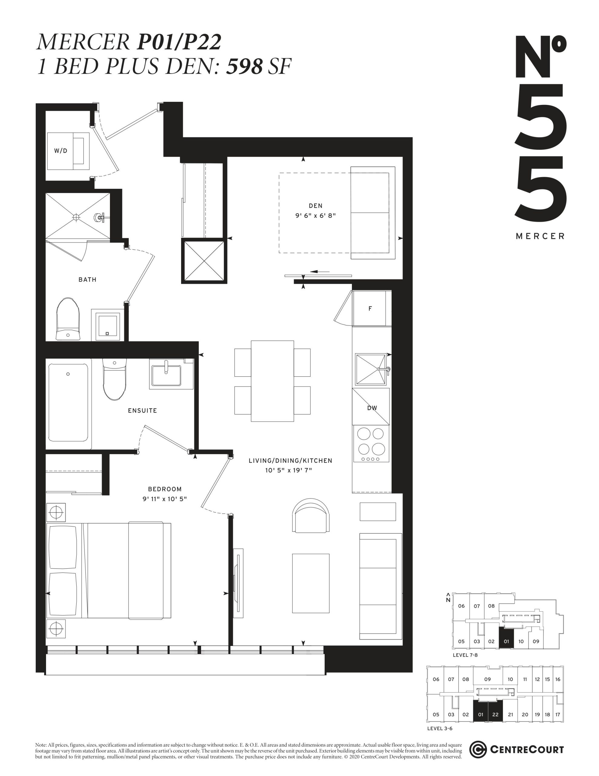 Mercer P01/P22 floor plan