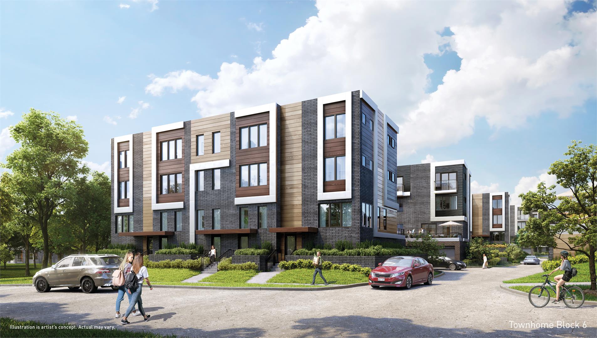 Parkside Towns at Saturday in Toronto — rendering 3