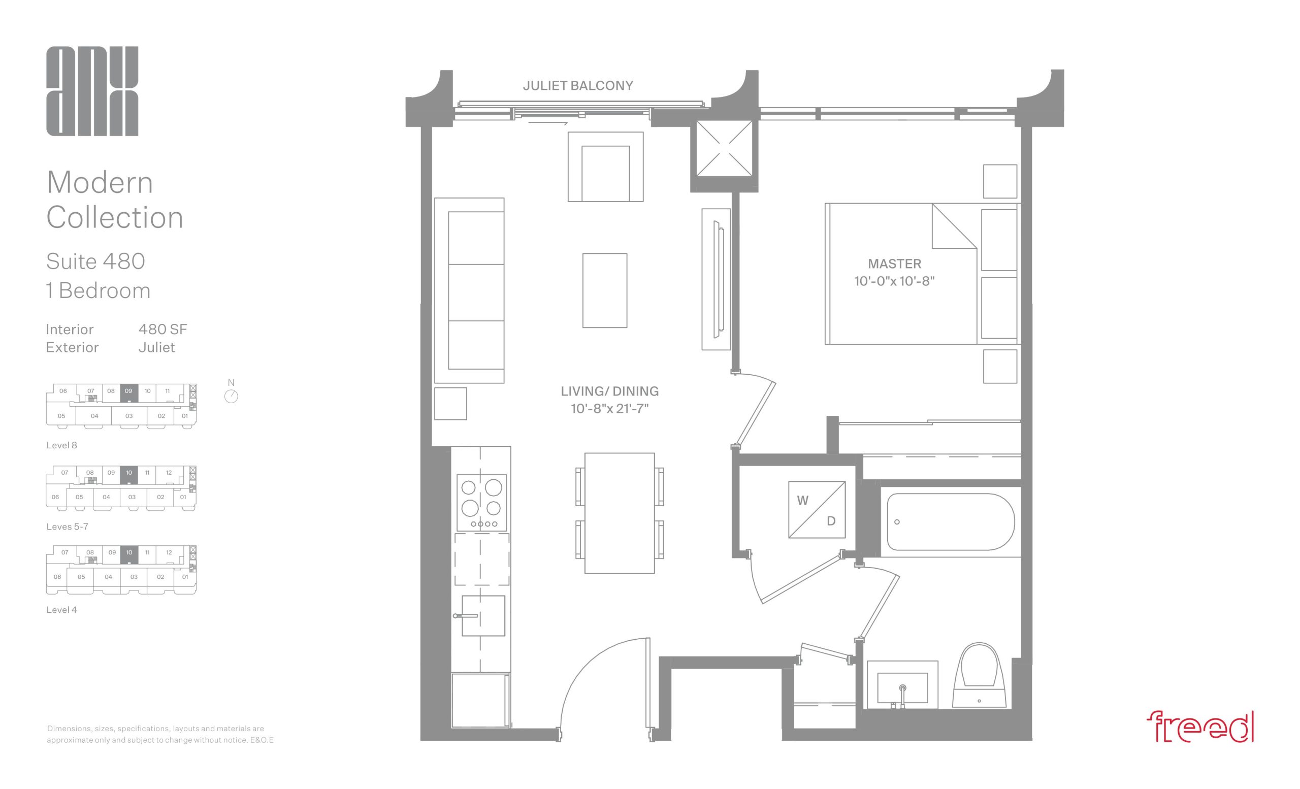 Suite 480 (Modern Collection) floor plan