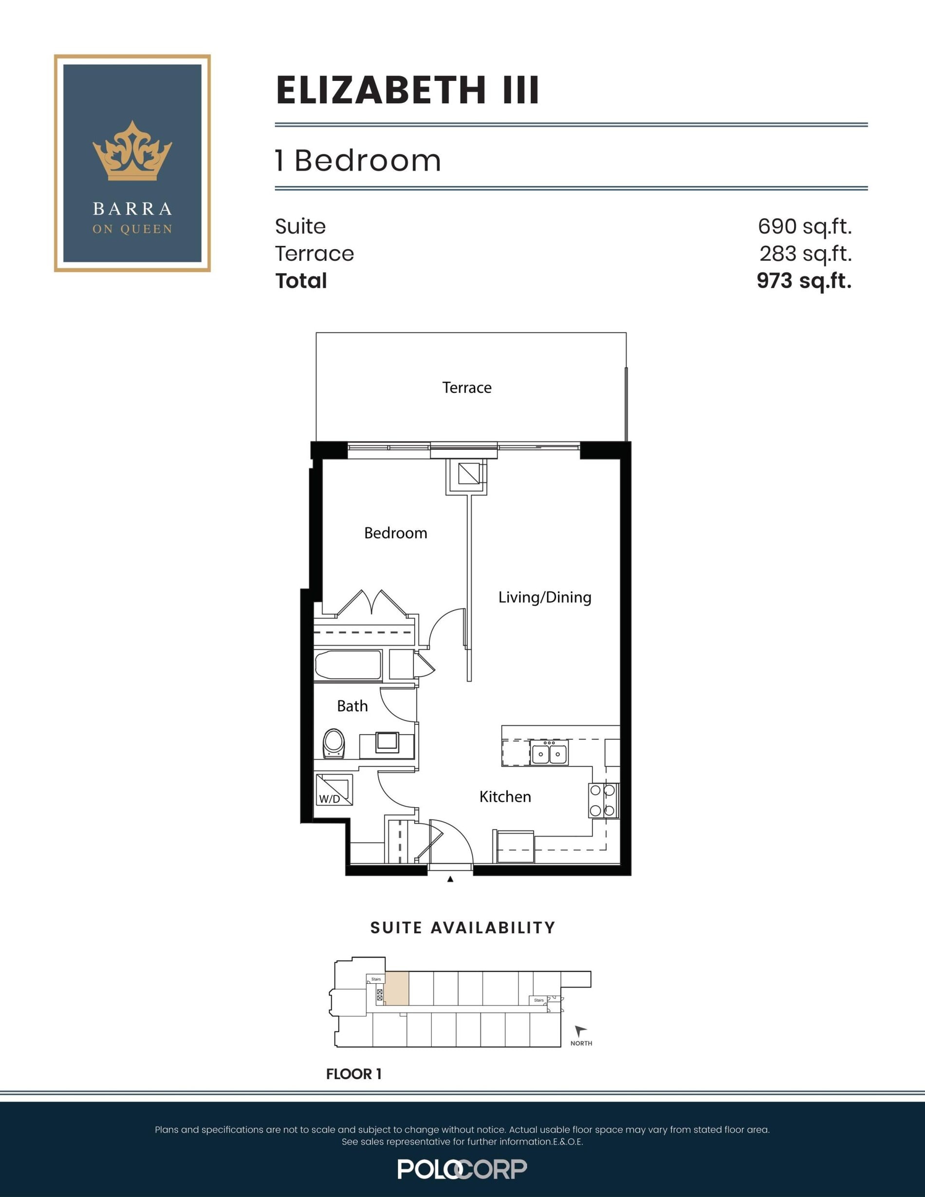Elizabeth III (Terrace) floor plan