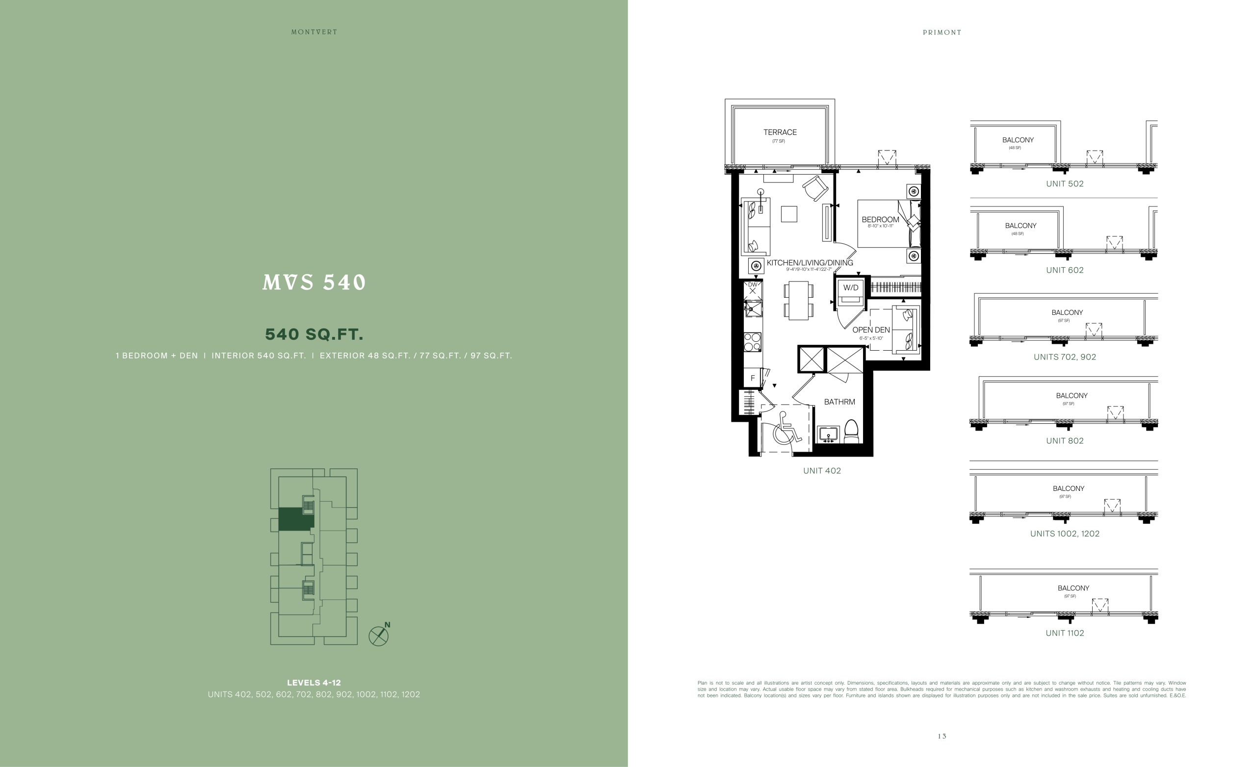 MVS 540 floor plan