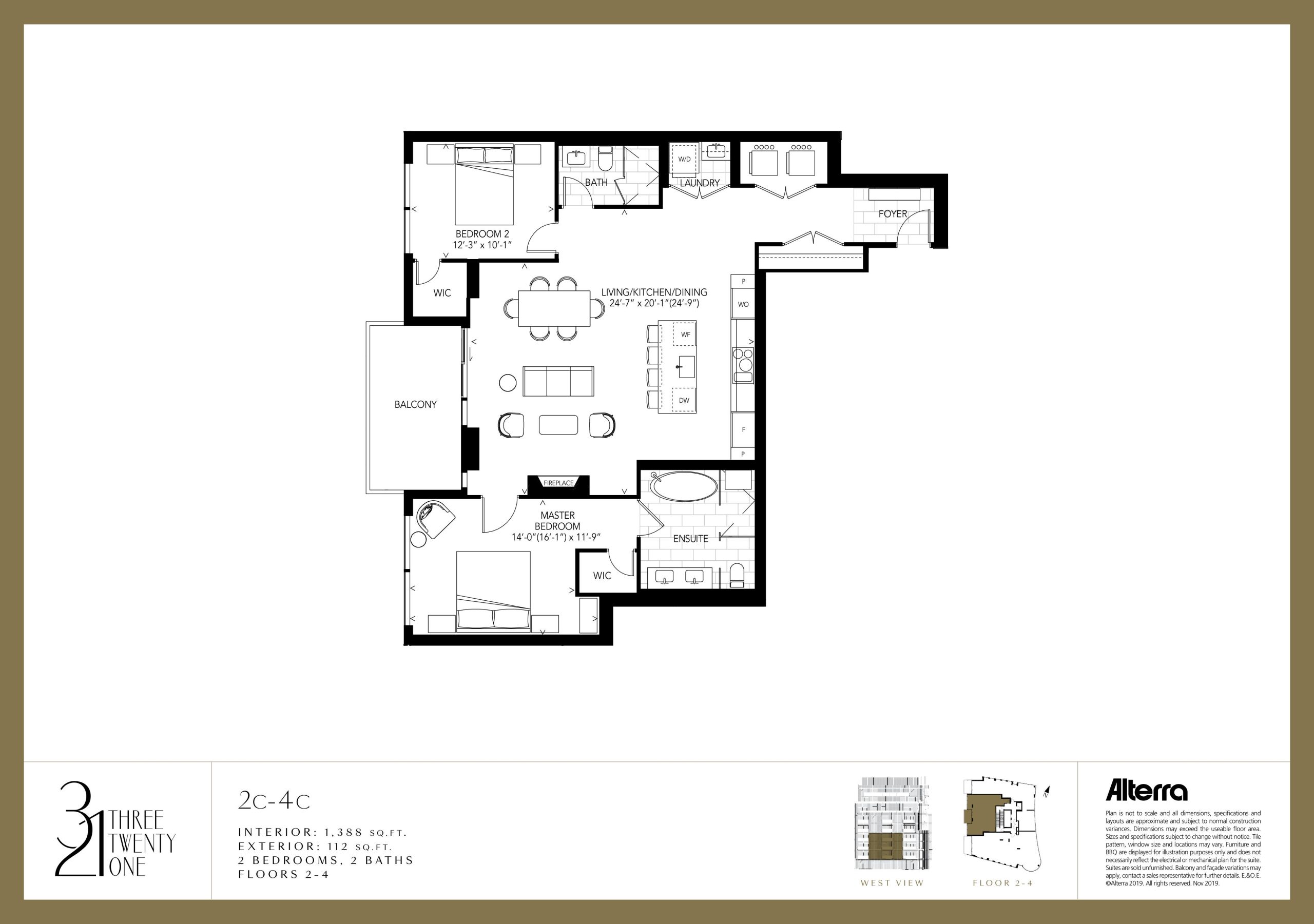 2C-4C floor plan