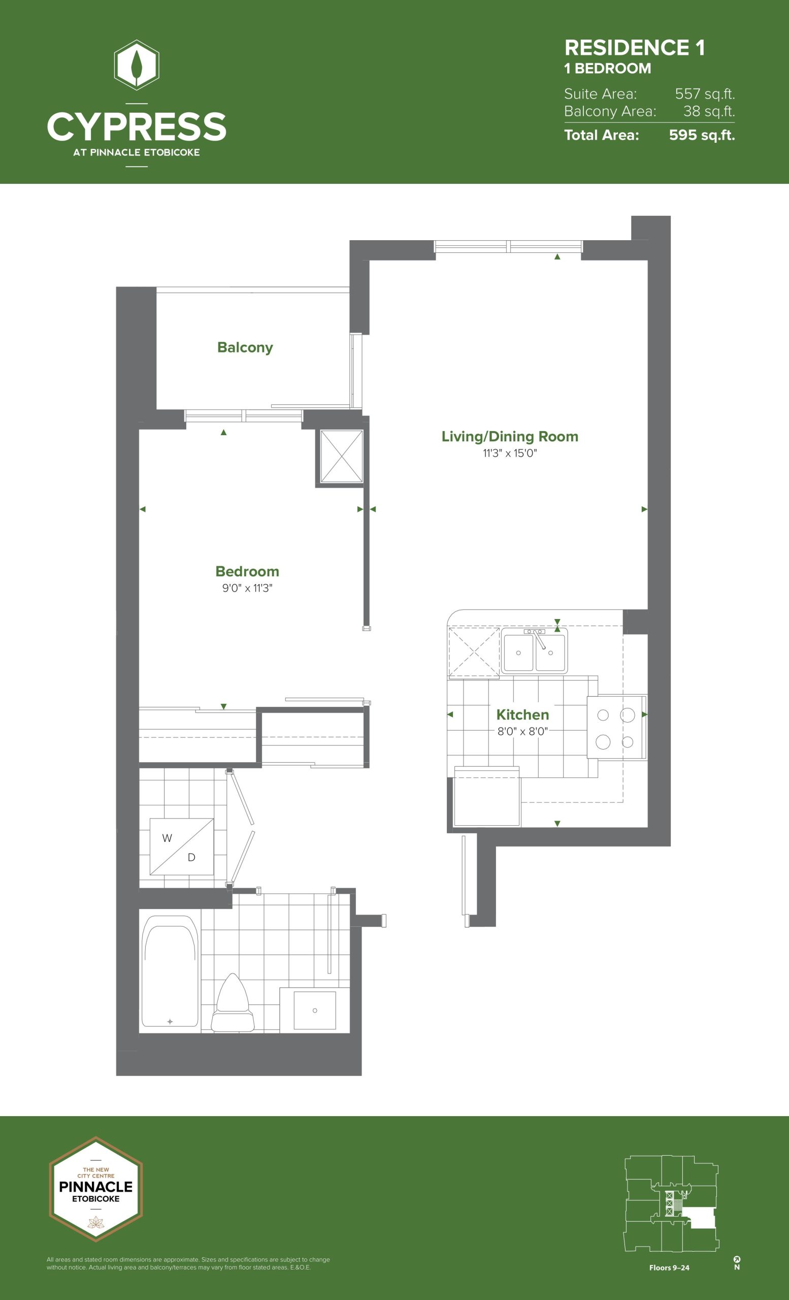 Residence 1 (Tower) floor plan