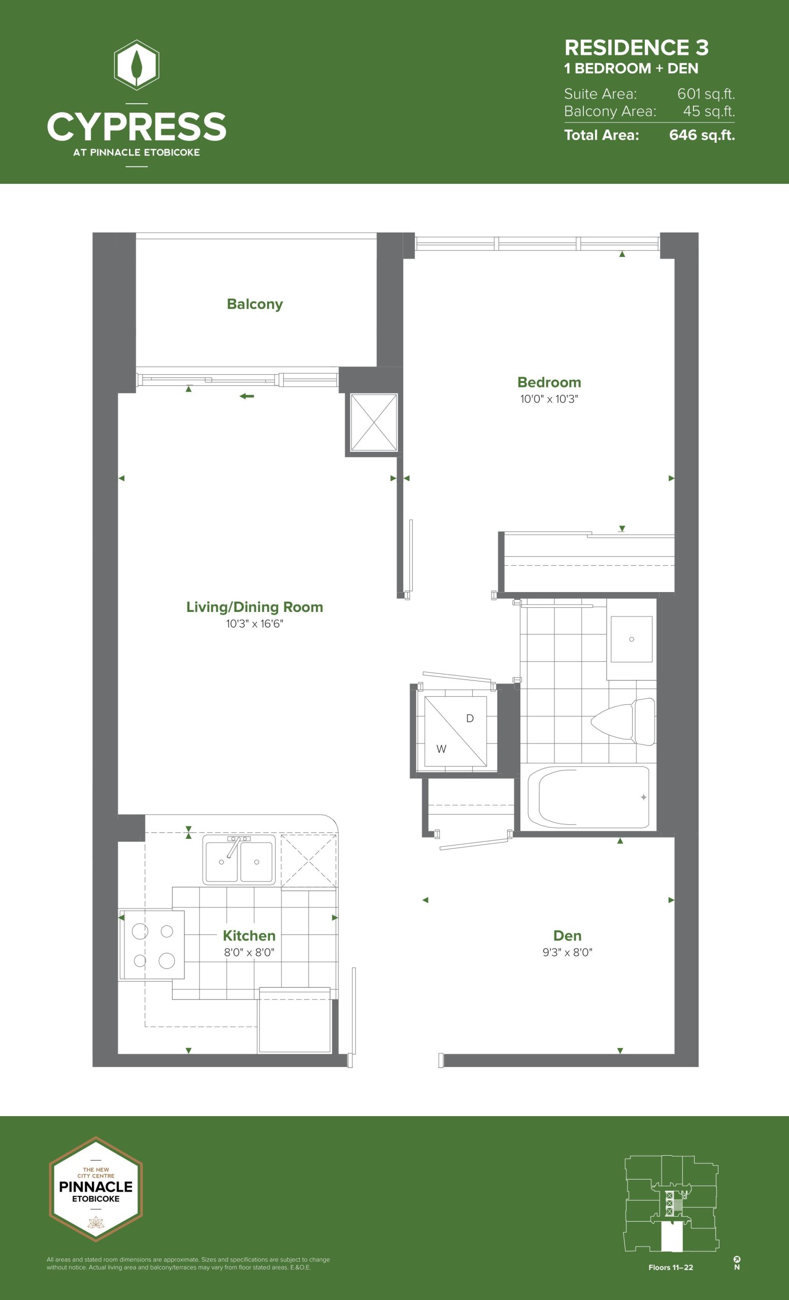 Residence 3 (Tower) floor plan
