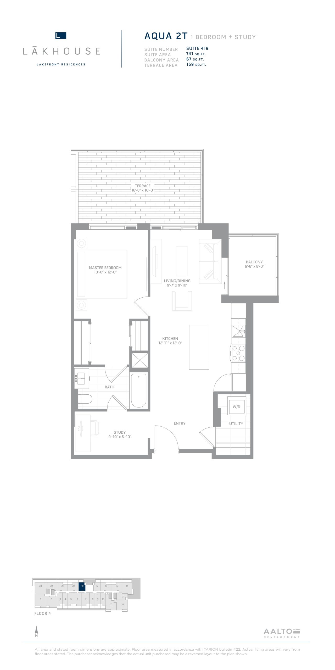 Aqua 2T floor plan