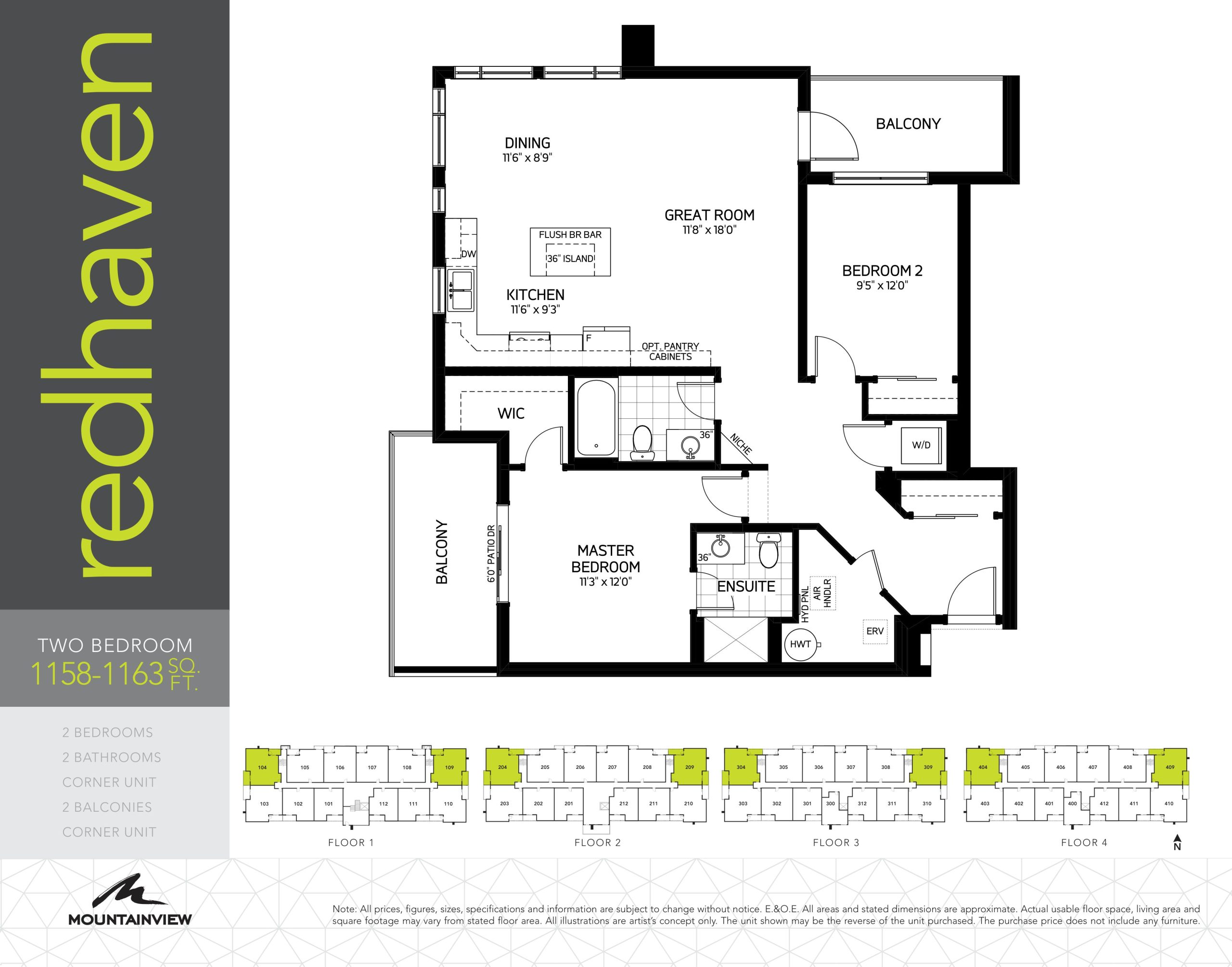 Redhaven floor plan