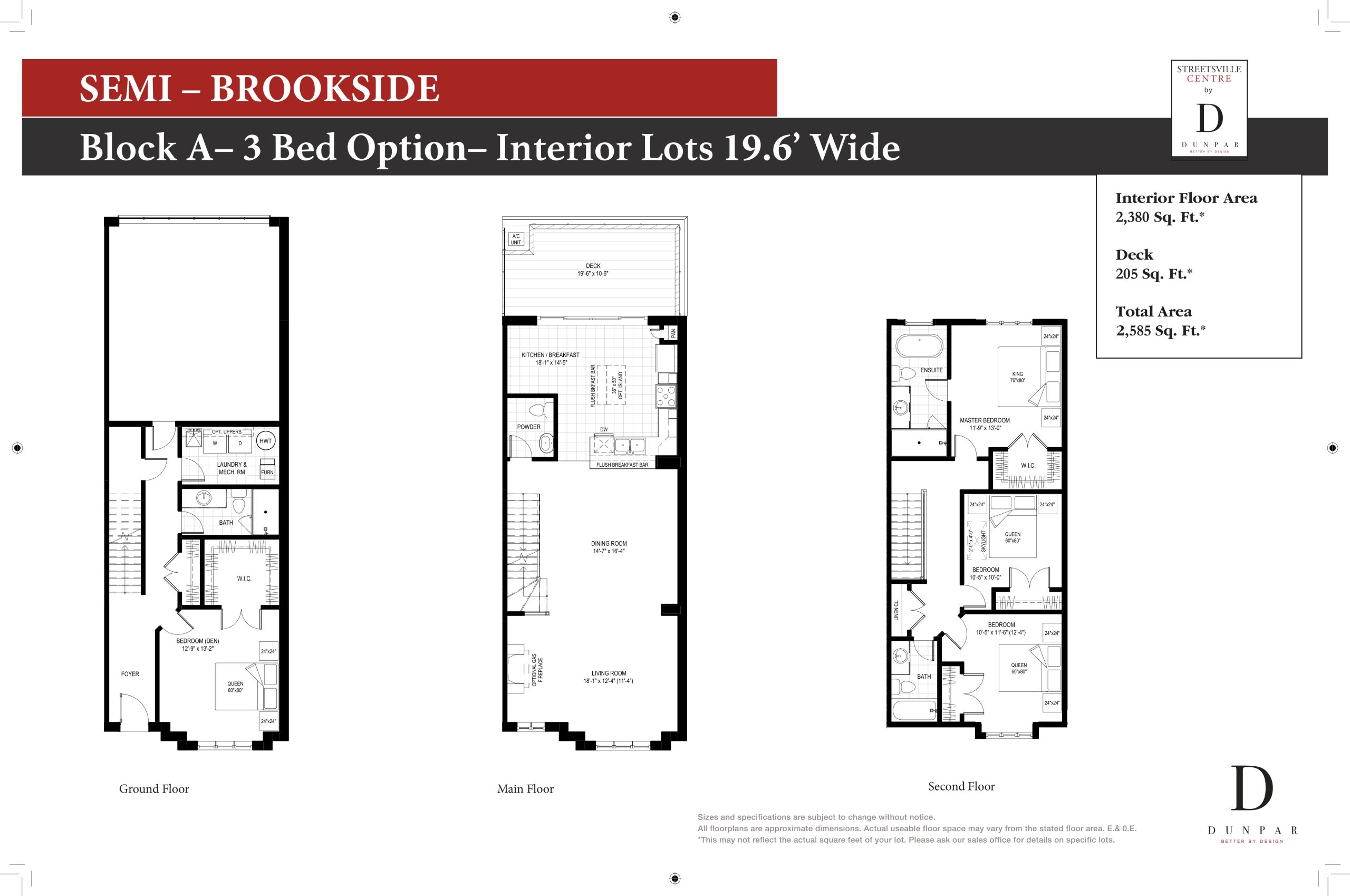 Brookside - 3bd floor plan