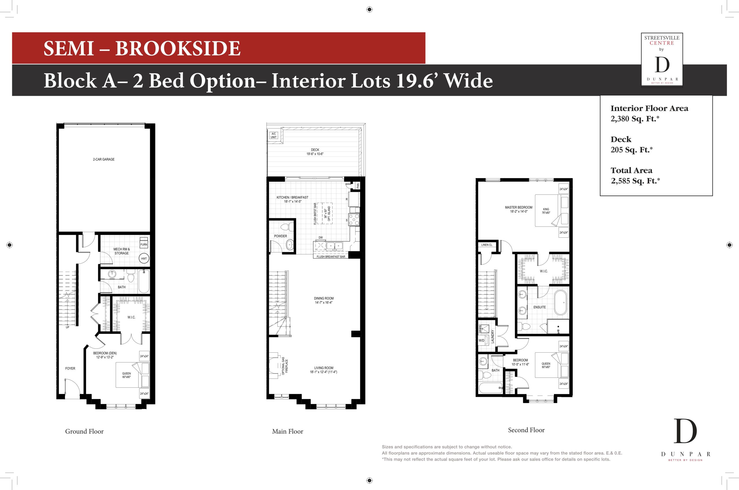 Brookside - 2bd floor plan