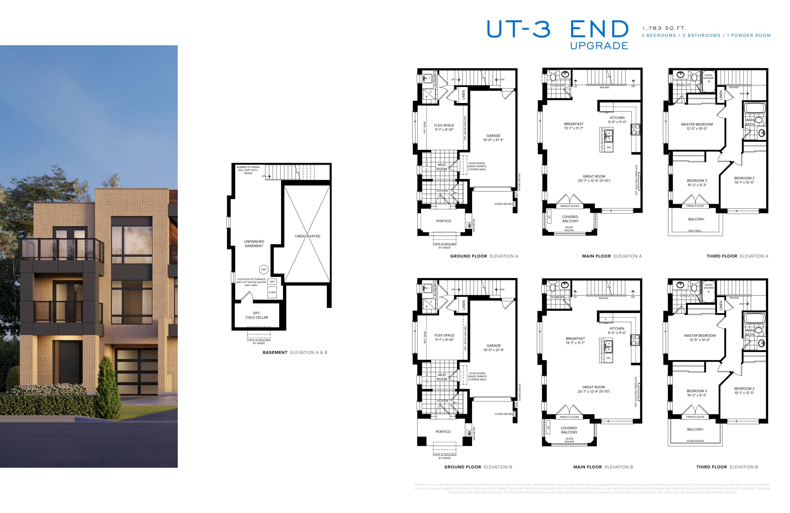 UT-3 End Upgrade floor plan