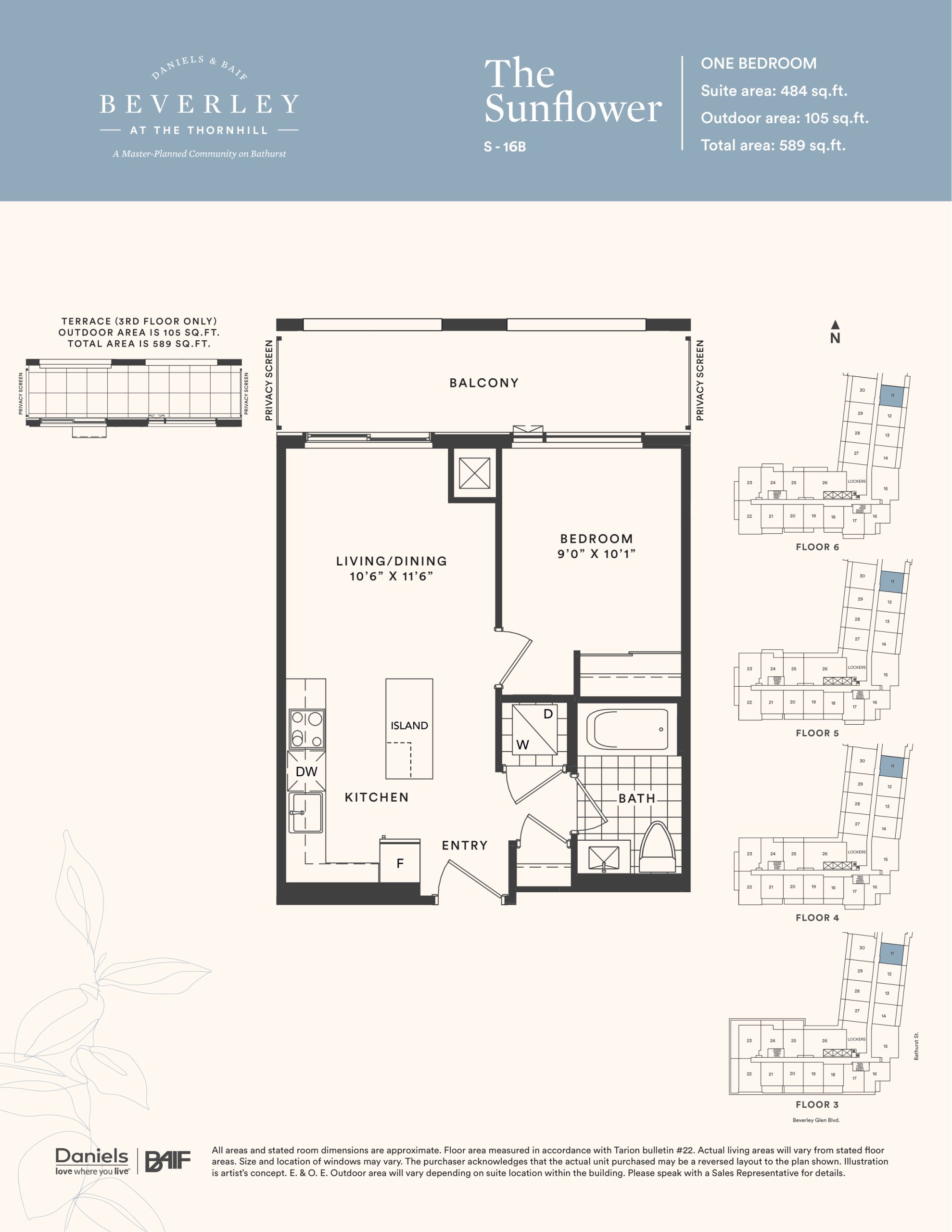 The Sunflower floor plan