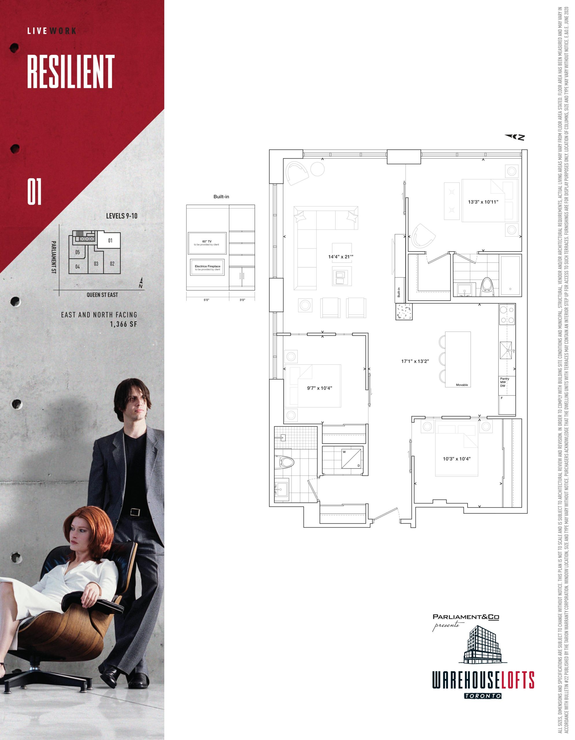 Resilient - 2BR floor plan