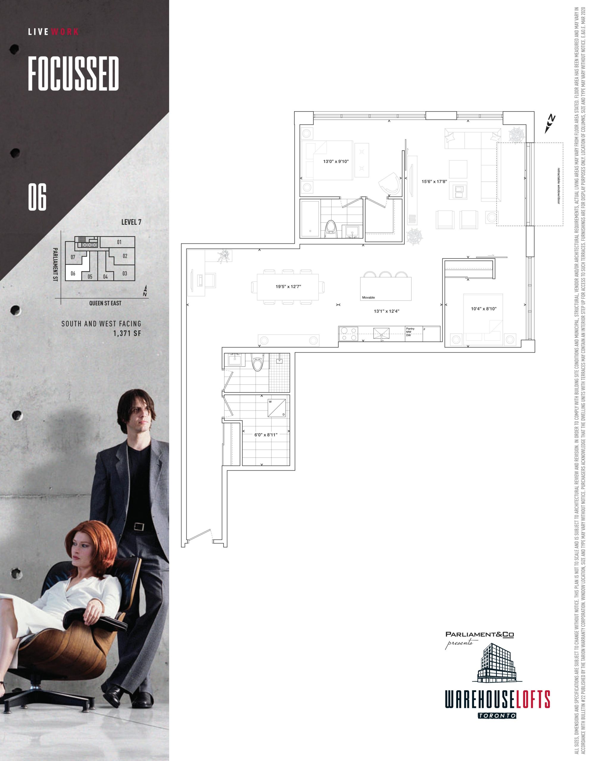 Focussed - 2.5BR floor plan