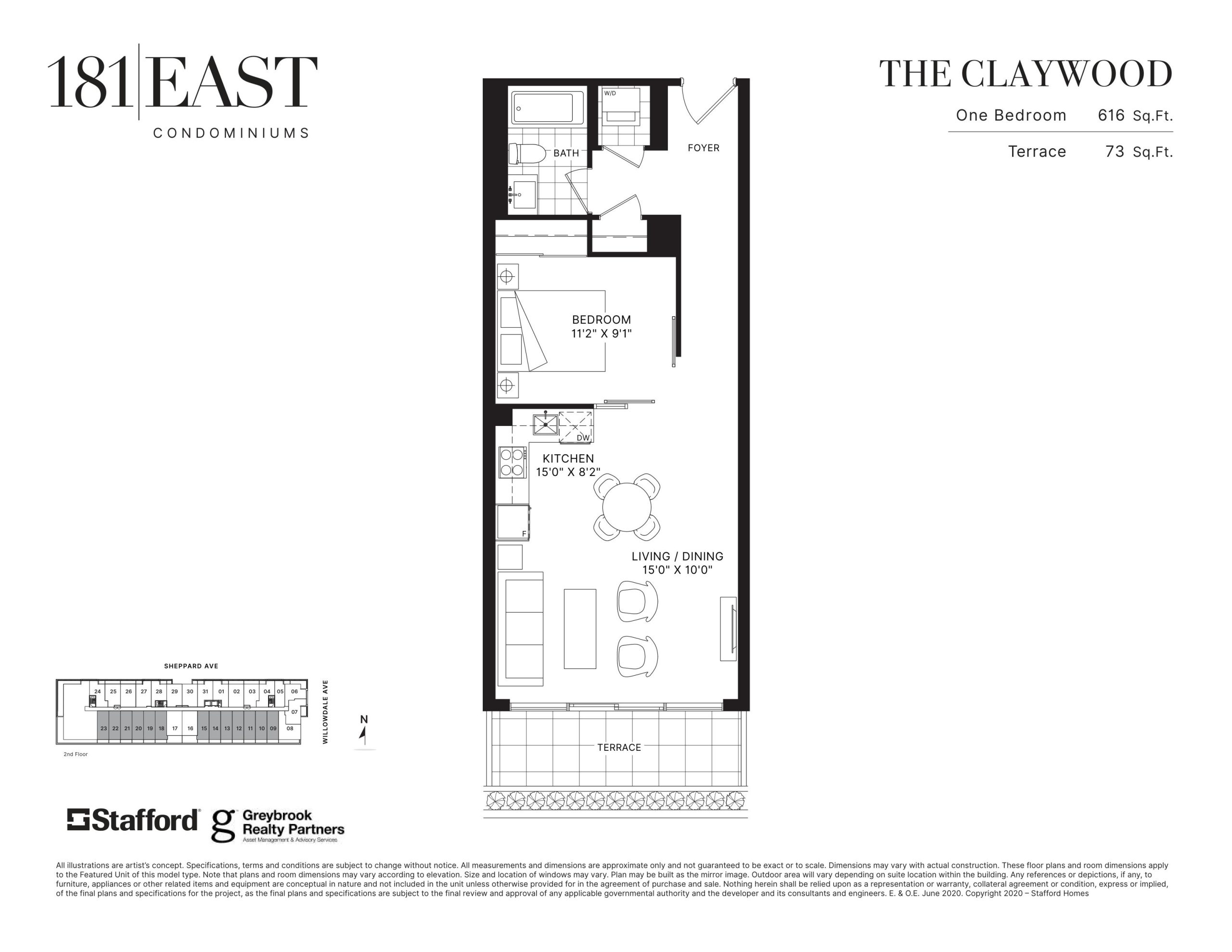 The Claywood floor plan