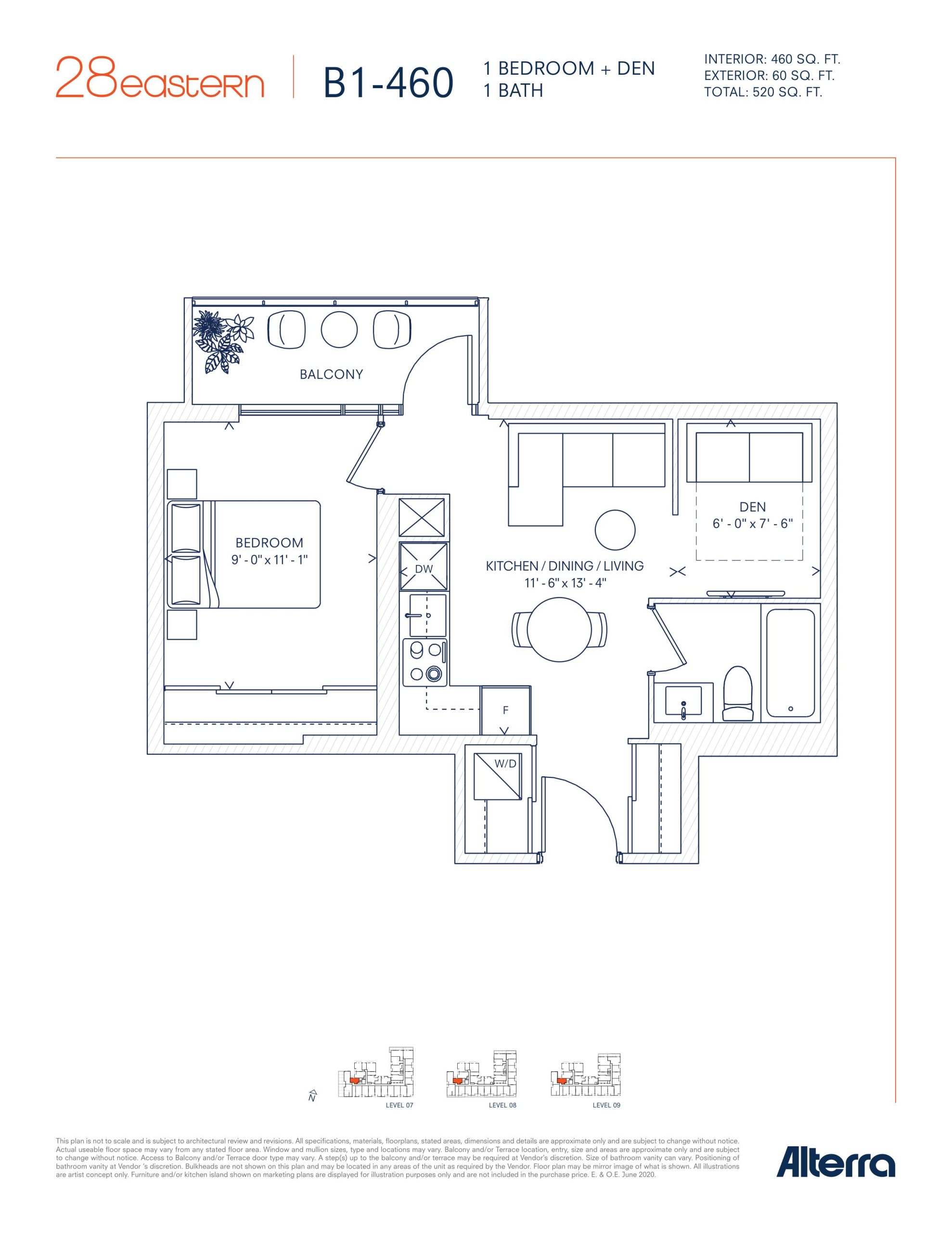 B1-460 floor plan