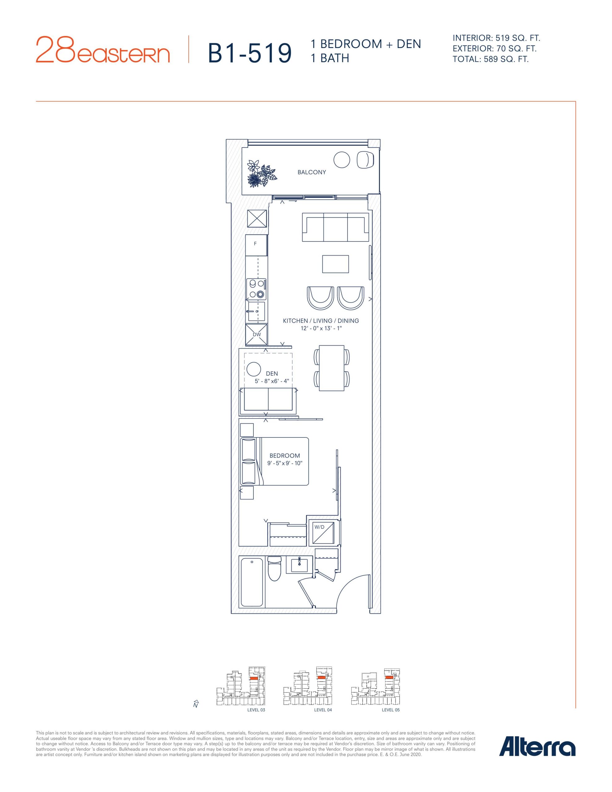 B1-519 floor plan