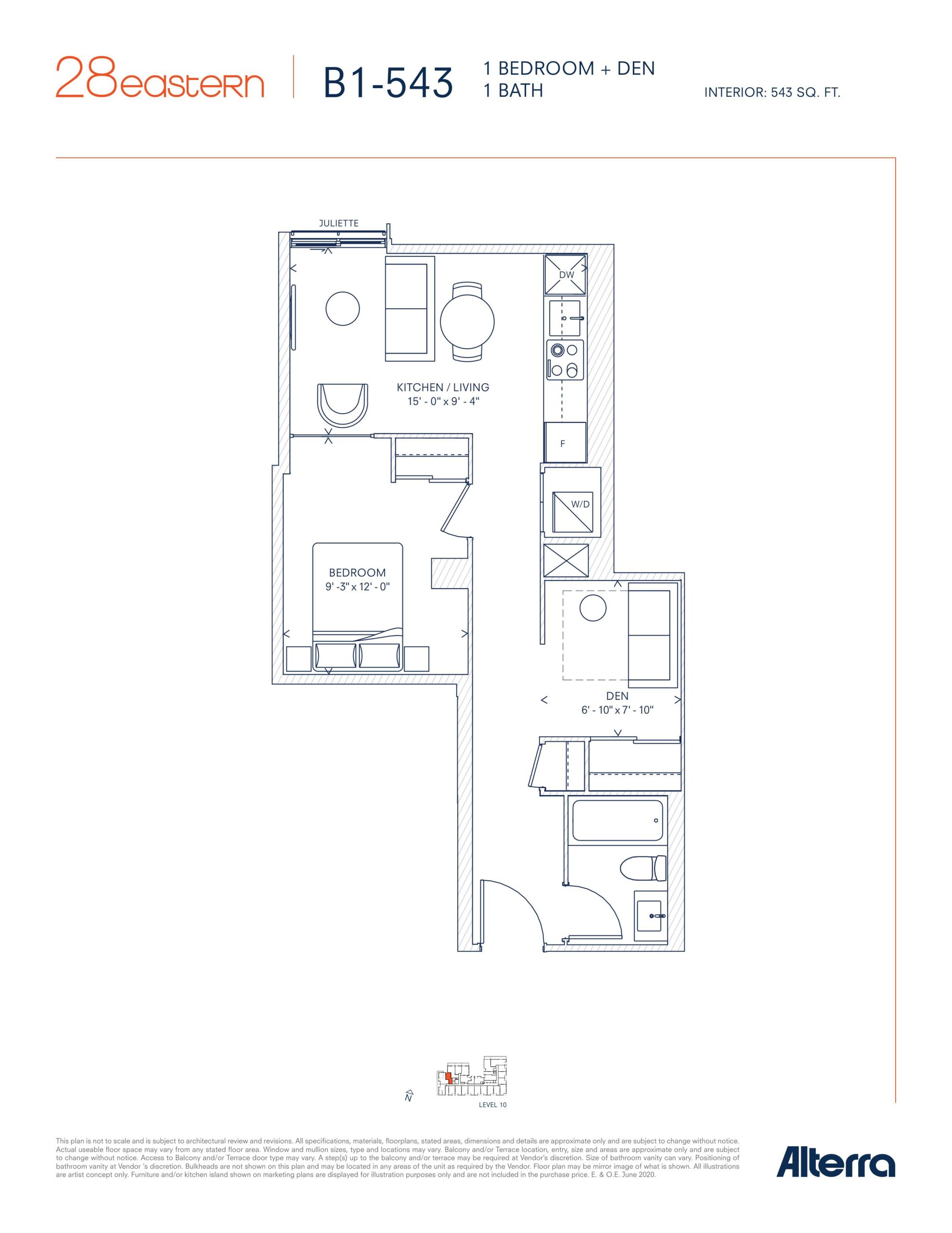 B1-543 floor plan