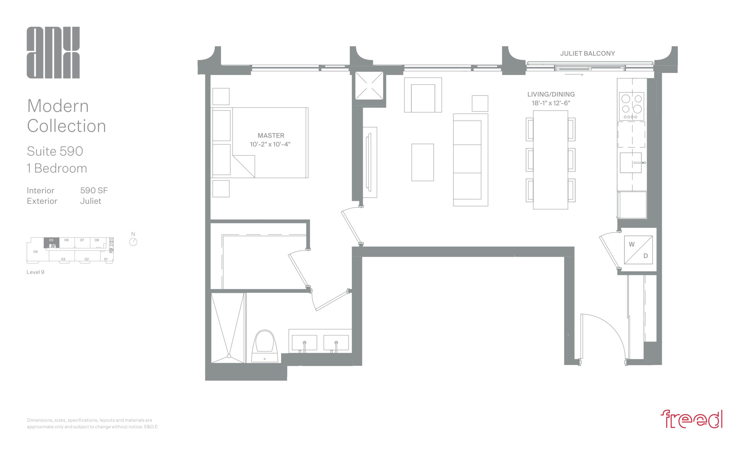 Suite 590 (Modern Collection) floor plan