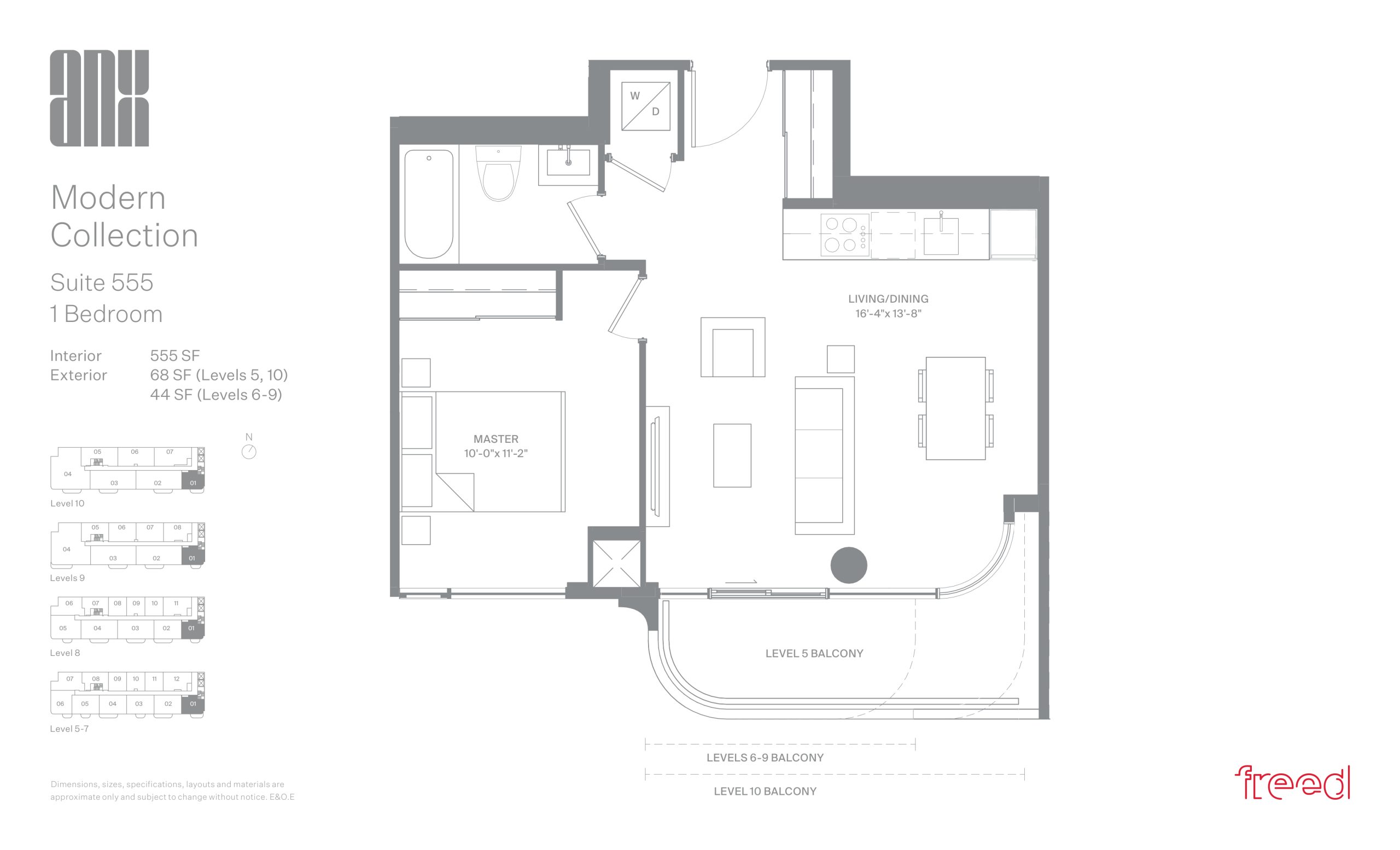 Suite 555 (Modern Collection) floor plan