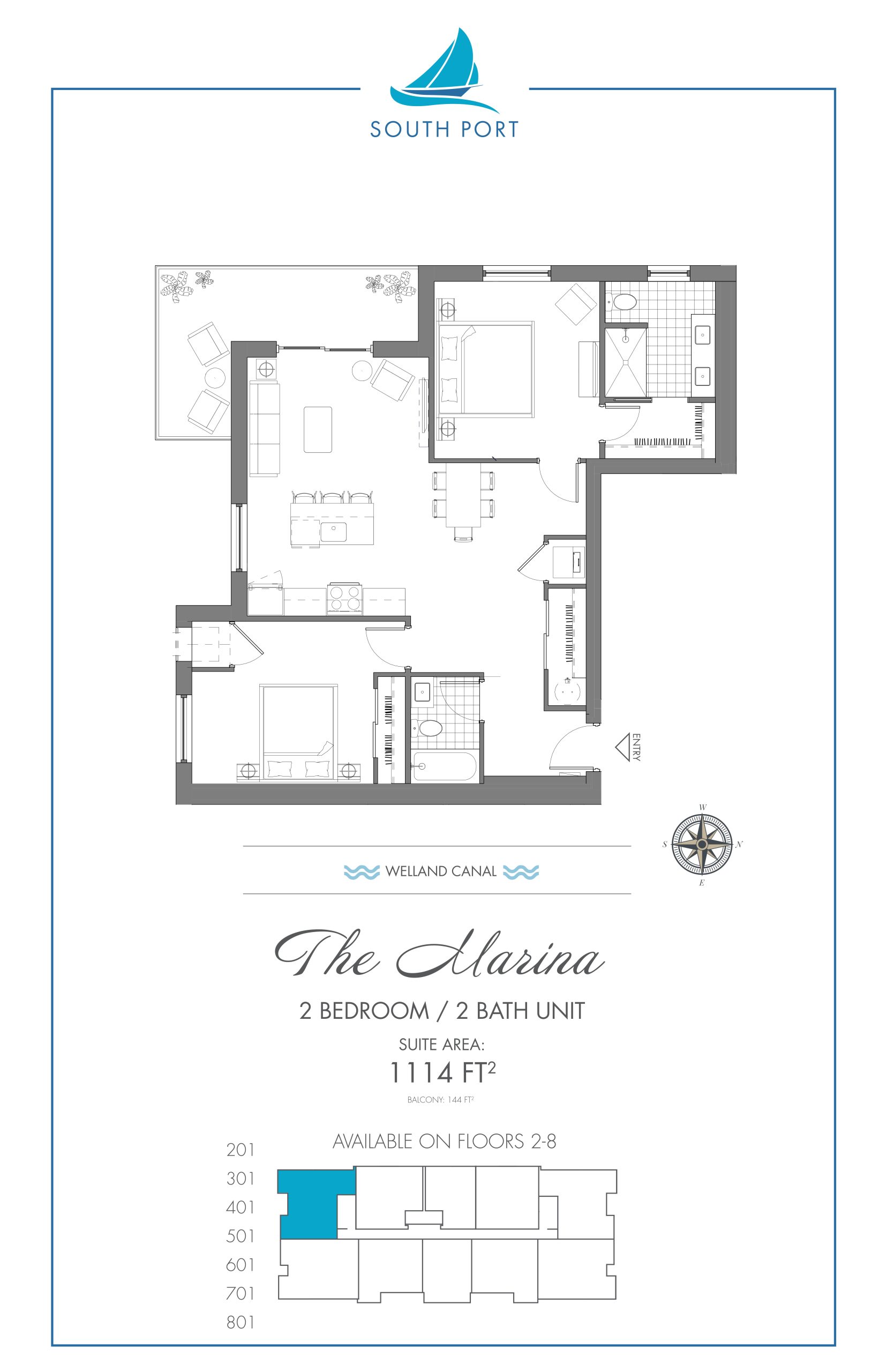 The Marina floor plan