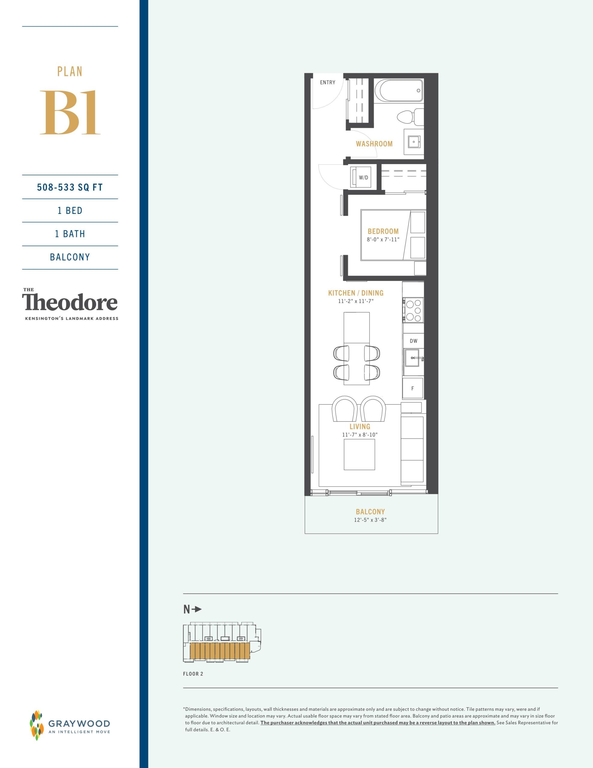 Plan B1 floor plan