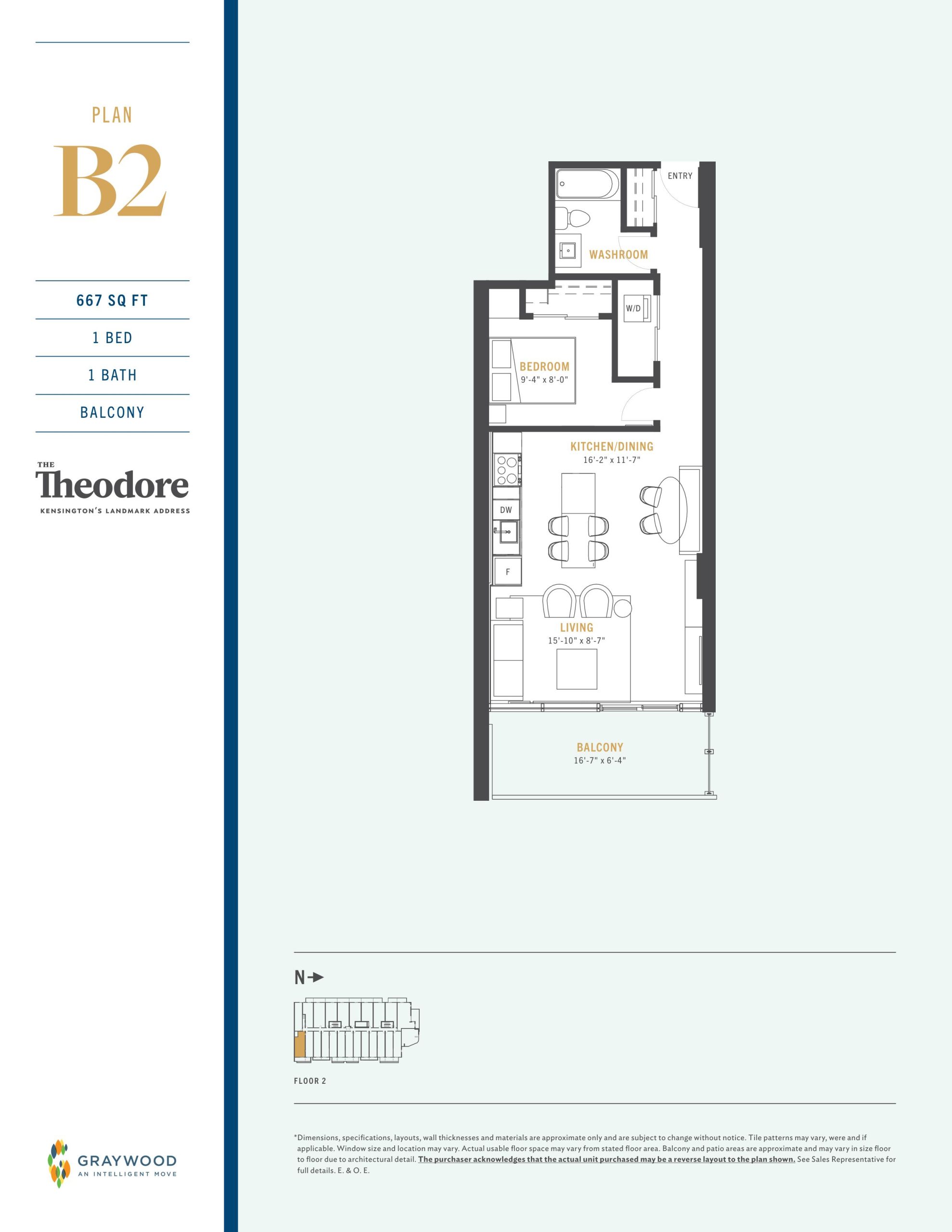 Plan B2 floor plan