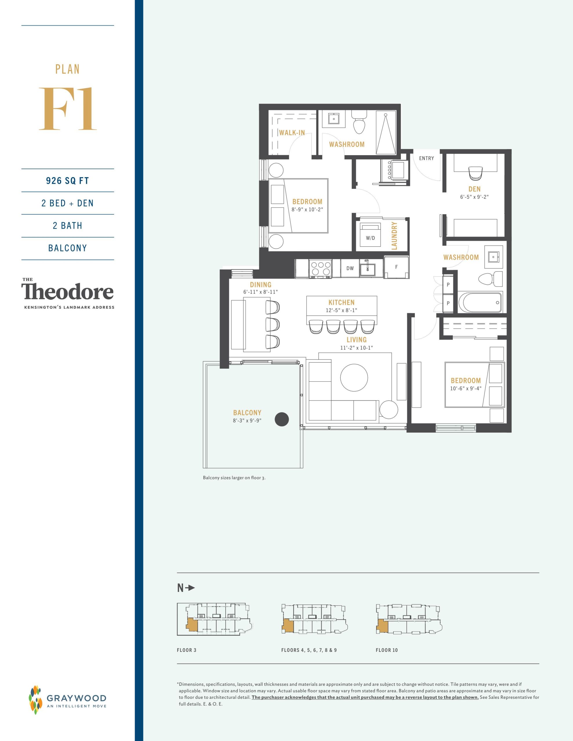 Plan F1 floor plan