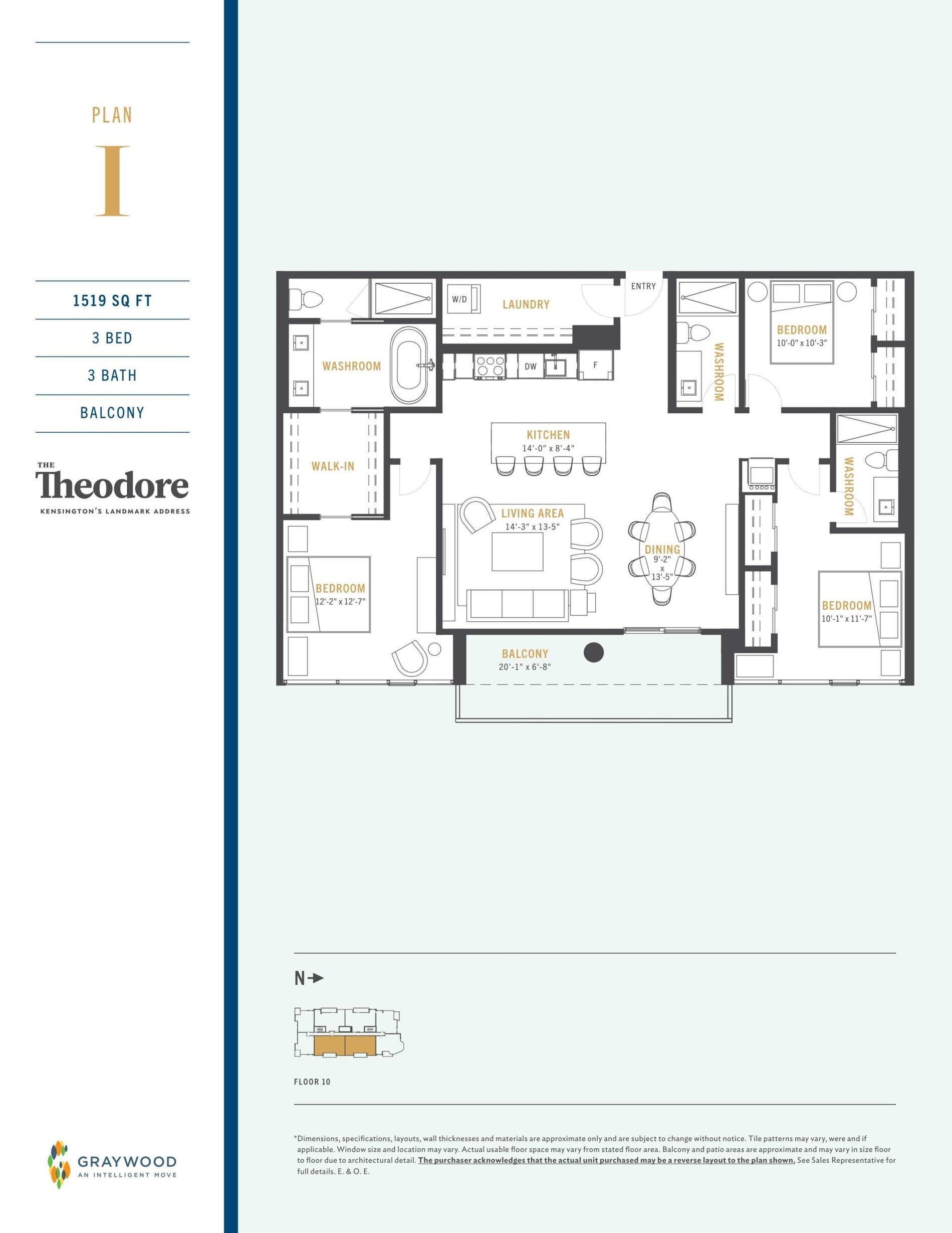 Plan I floor plan