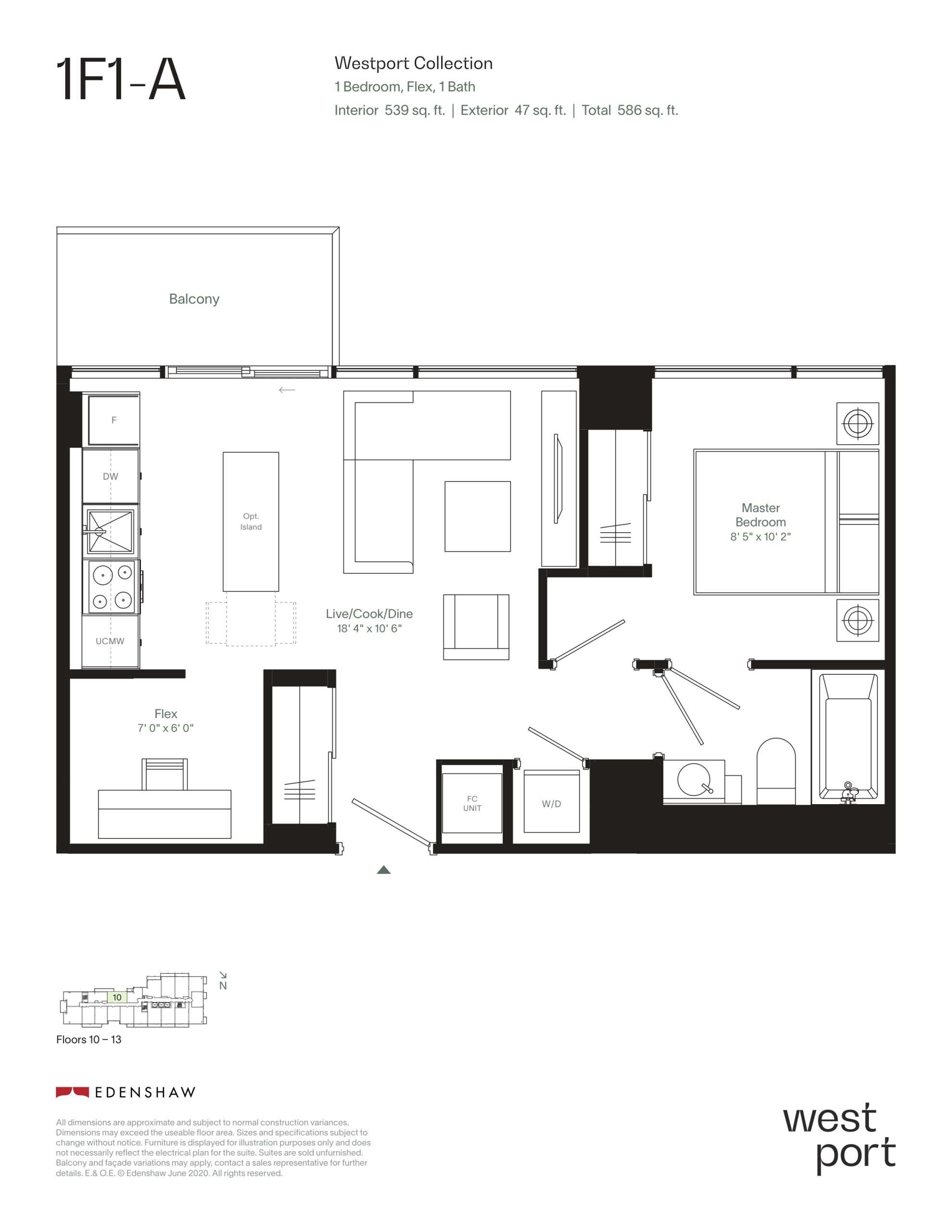 1F1-A - Westport Collection floor plan