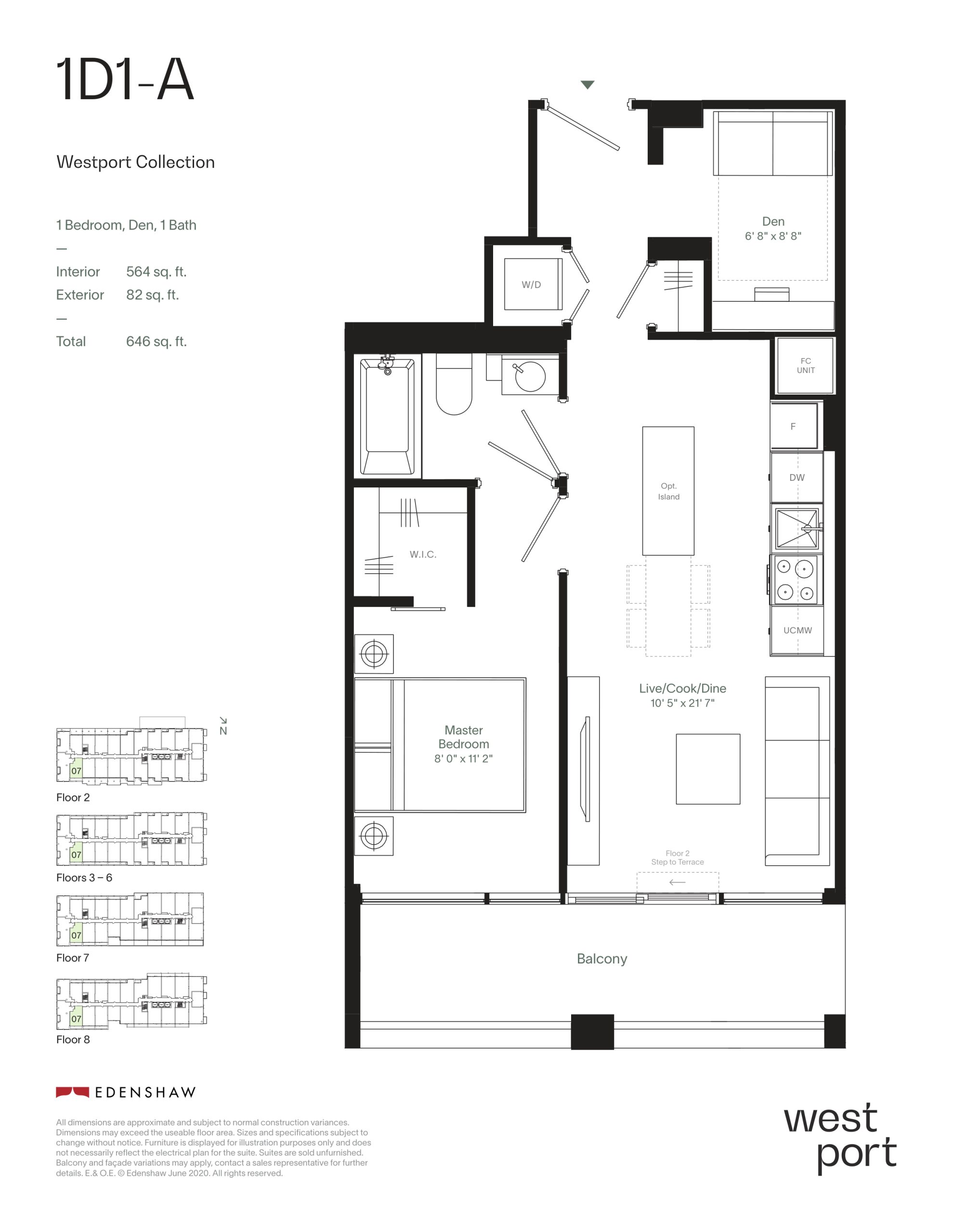 1D1-A - Westport Collection floor plan