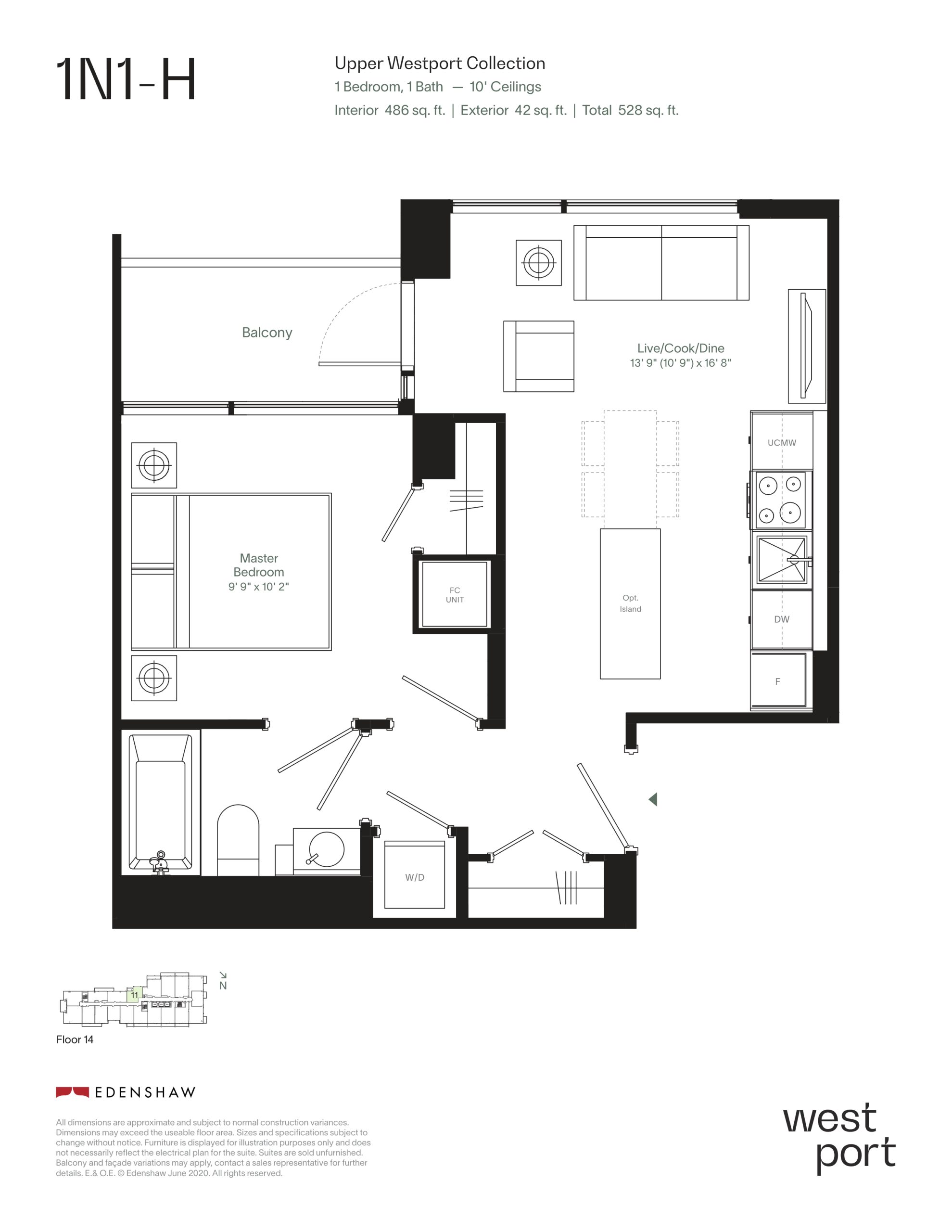 1N1-H - Upper Westport Collection floor plan