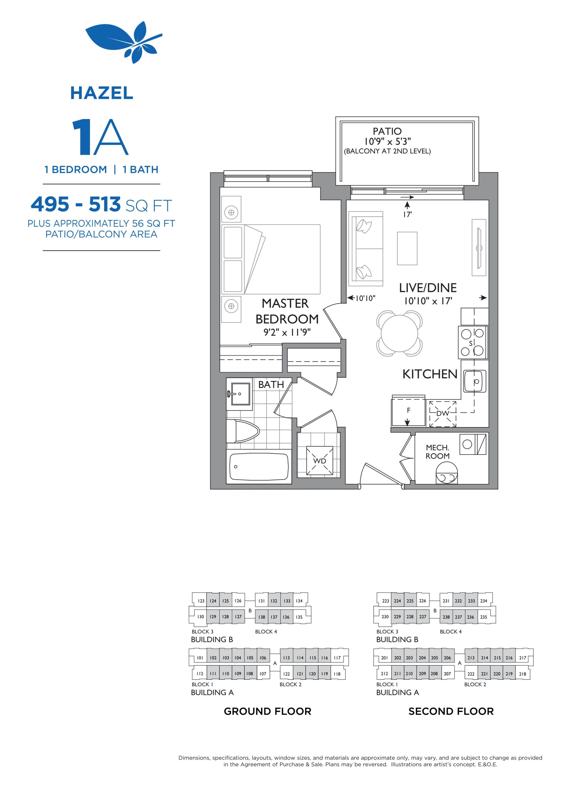 Hazel - 1A floor plan